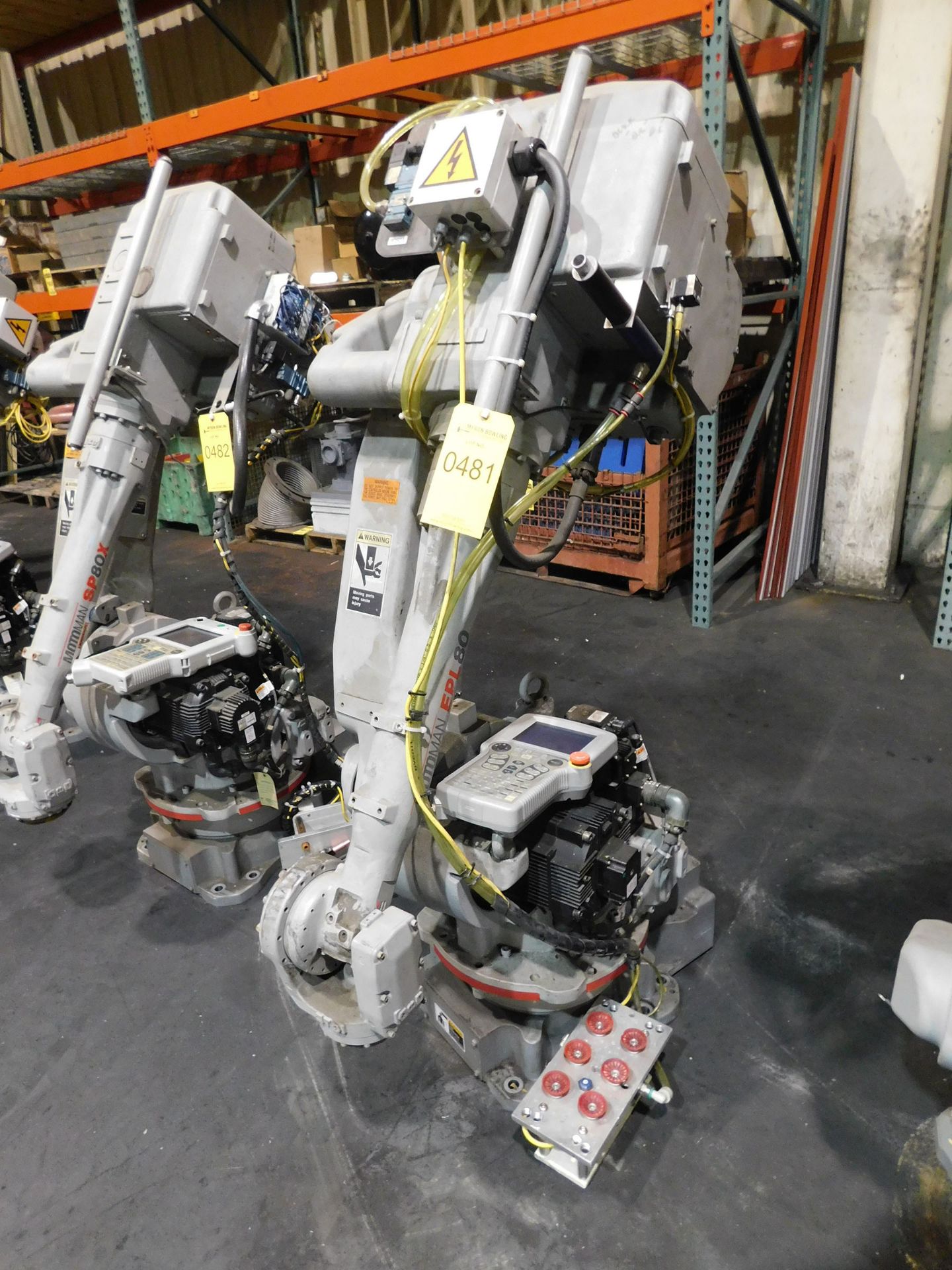 MOTOMAN EPL80 ROBOT; S/N S46A99-1-4, 80-KG PAYLOAD, DATE 2005.07
