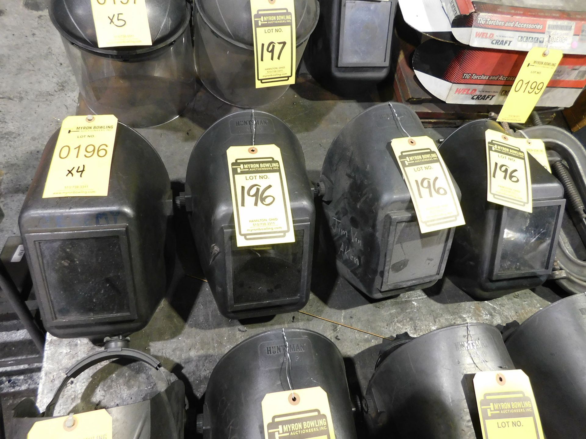 HUNTSMAN WELDING HELMETS (X4)