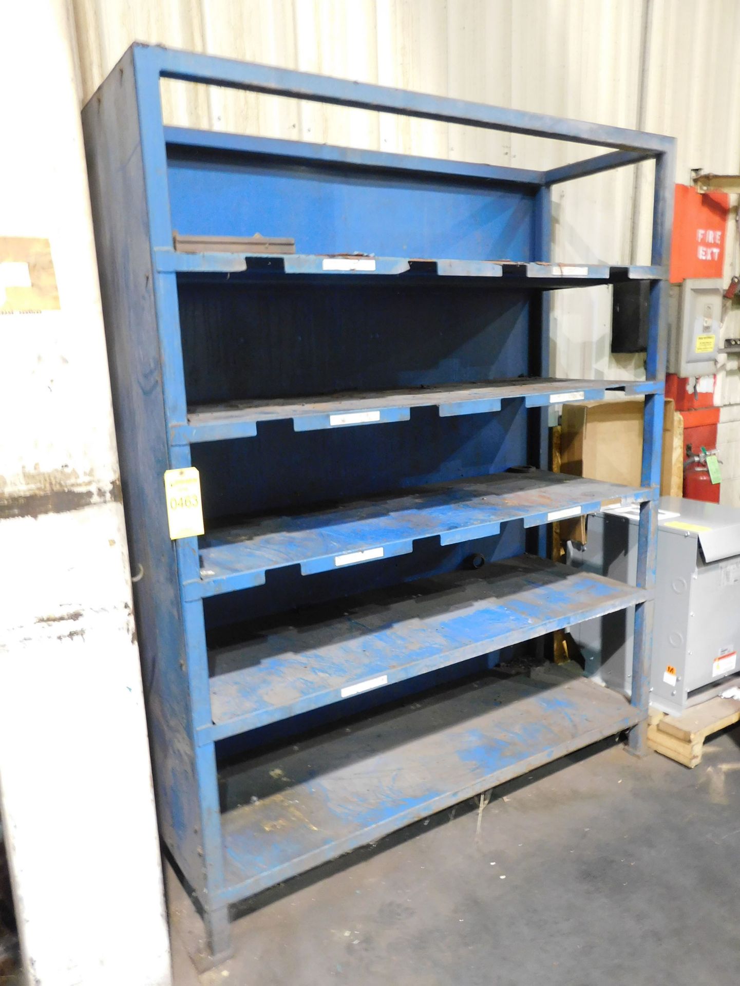 5-LEVEL SECTION OF SHELVING; 70''L X 24''D