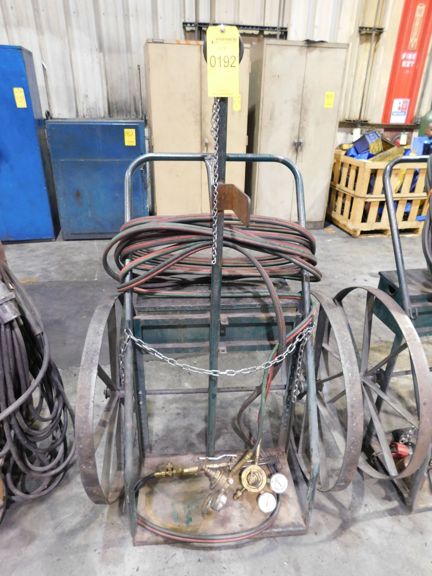 TORCH CART WITH VICTOR ACETYLENE TORCHES