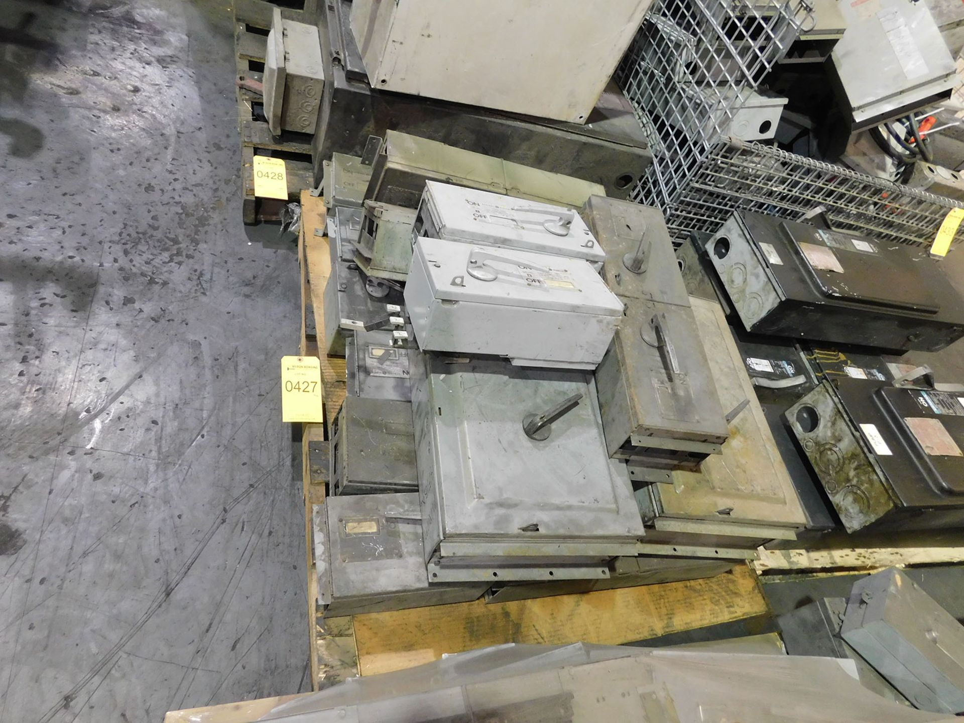 LOT OF ELECTRICAL DISCONNECT BOXES