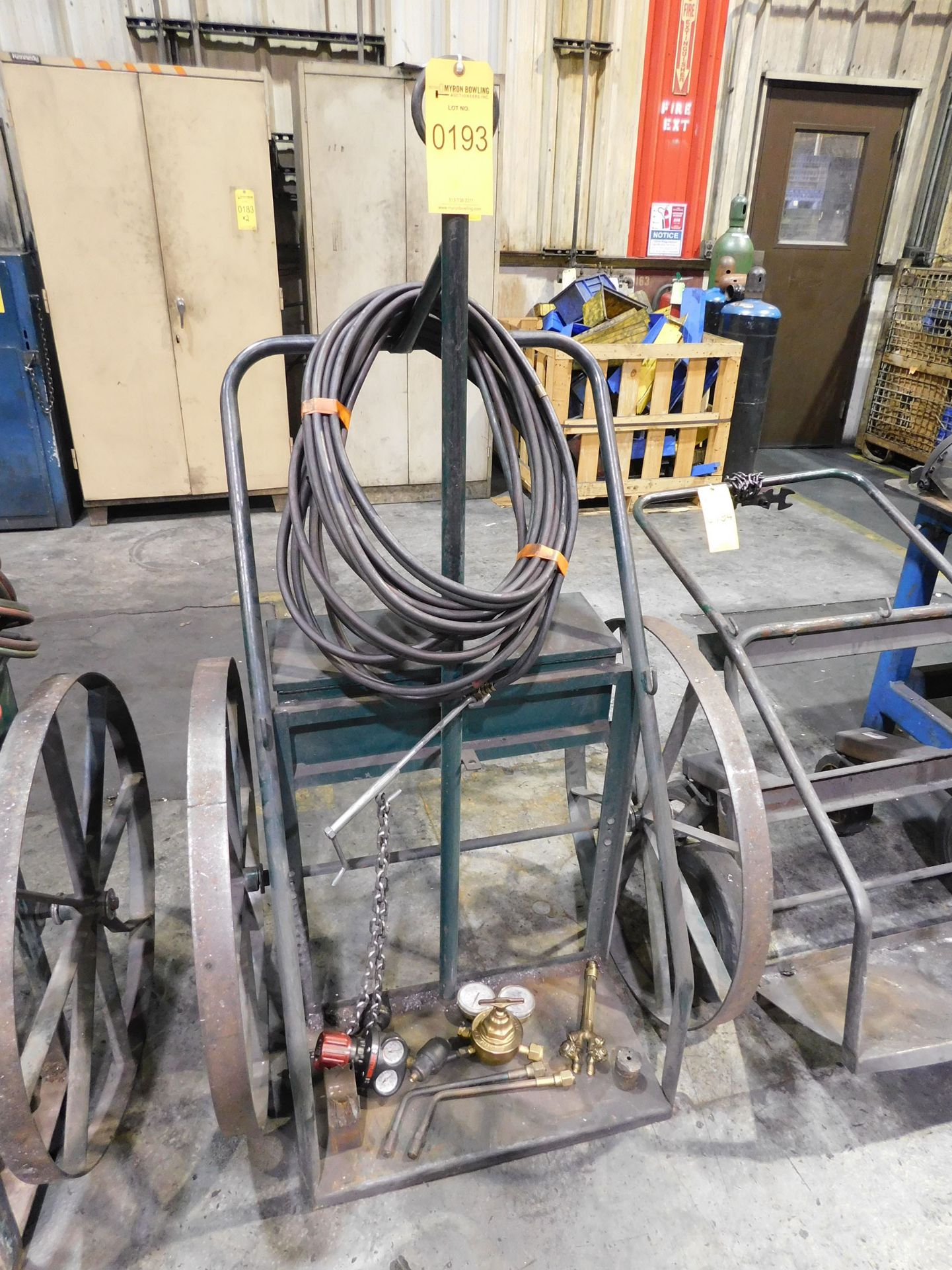 TORCH CART WITH GAUGES & BRAZING TIPS