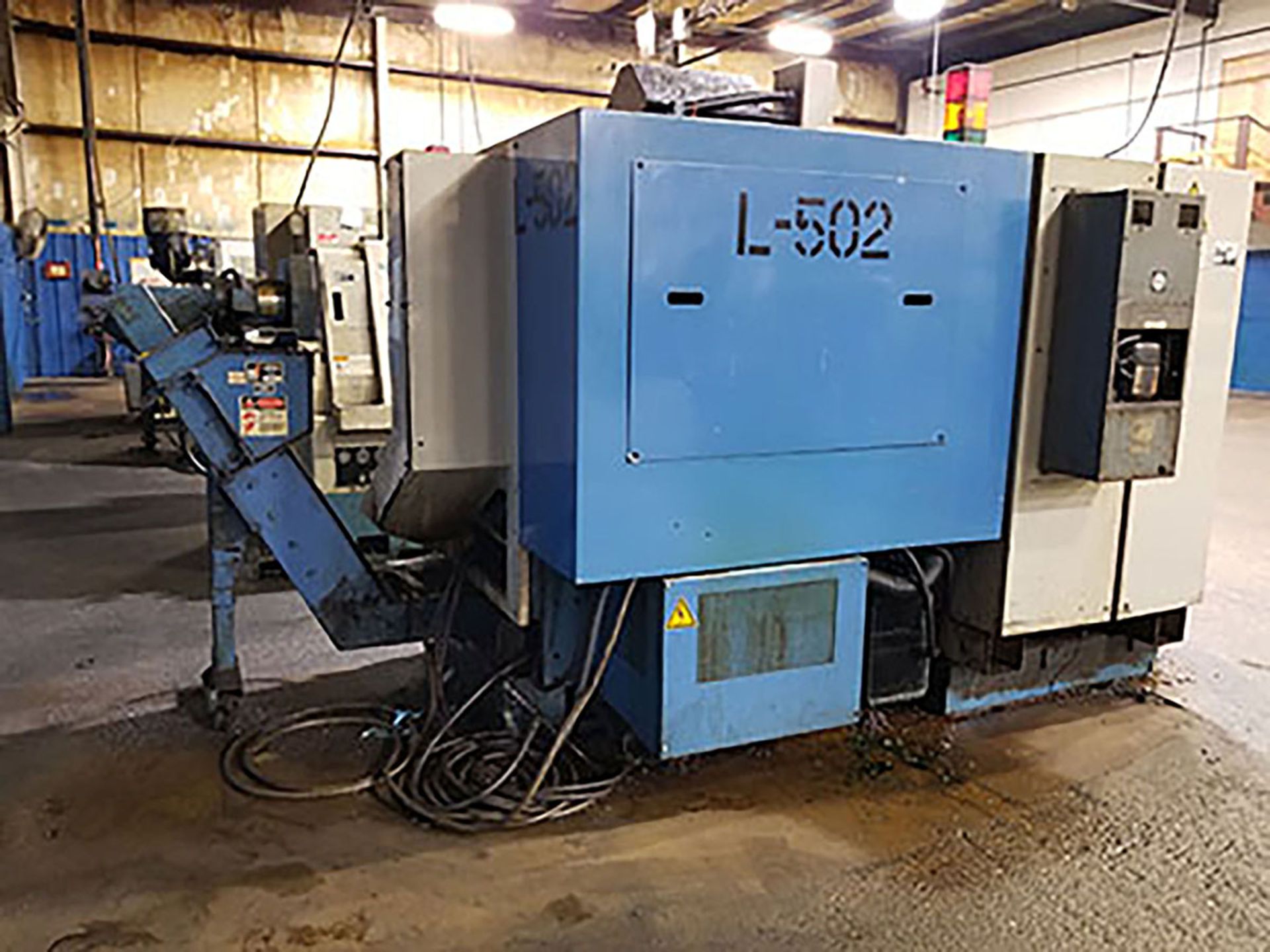 1993 MAZAK SUPER QUIK TURN 15 CNC TURNING CENTER; MAZAK MAZATROL T32-2 CONTROL, 12-POSITION TURRET - Bild 5 aus 8