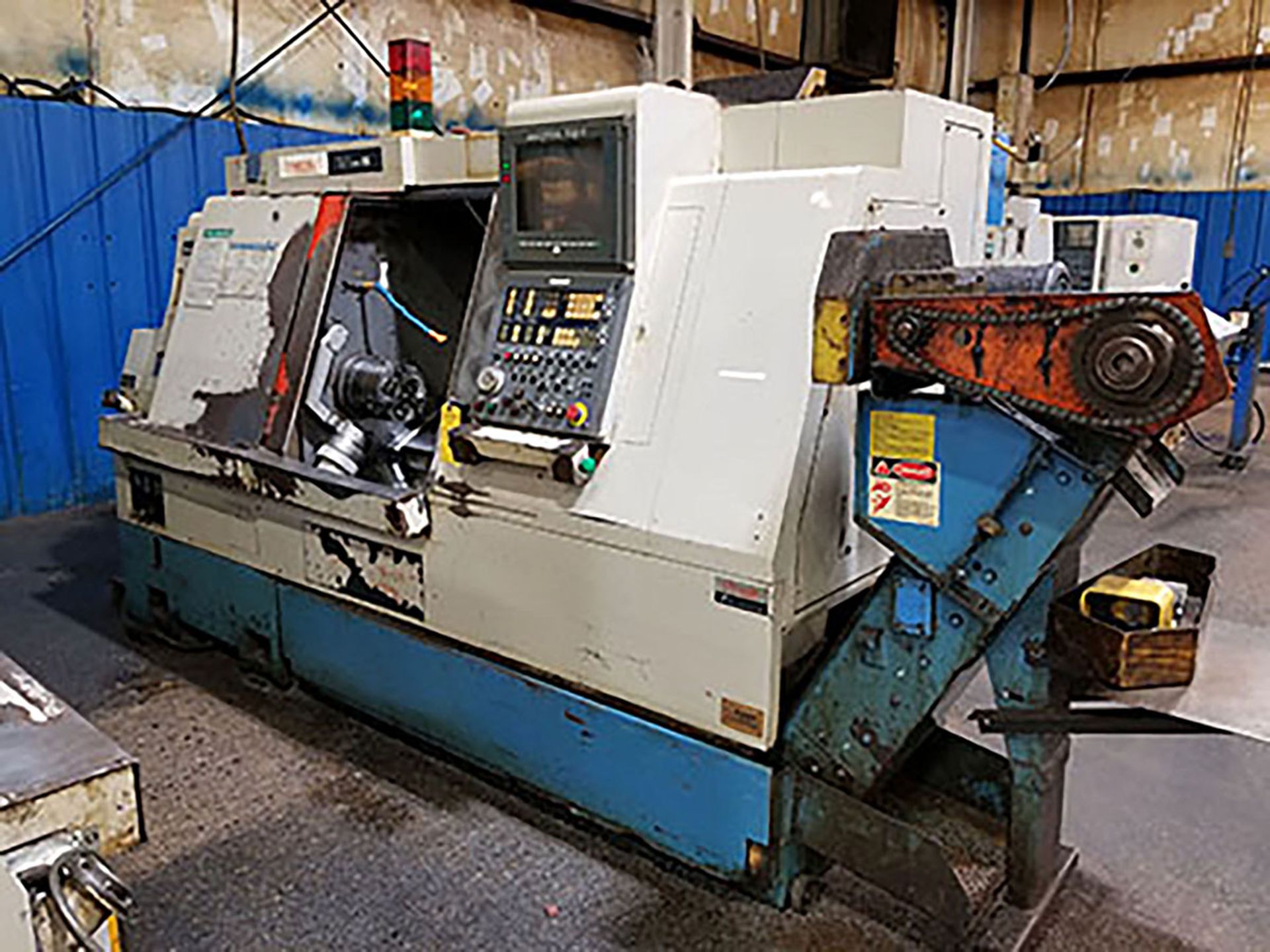 1994 MAZAK SUPER QUIK TURN 15 CNC TURNING CENTER; MAZAK MAZATROL T32-2 CONTROL, 12-POSITION