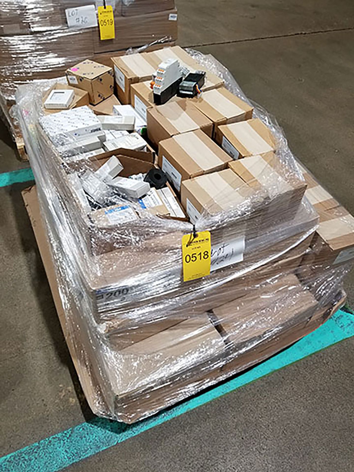 PALLET OF (NEW IN BOX) METER SOCKETS, METER STACKS, SEISMIC KITS, PLC POWER SUPPLIES, COILS, SOFT