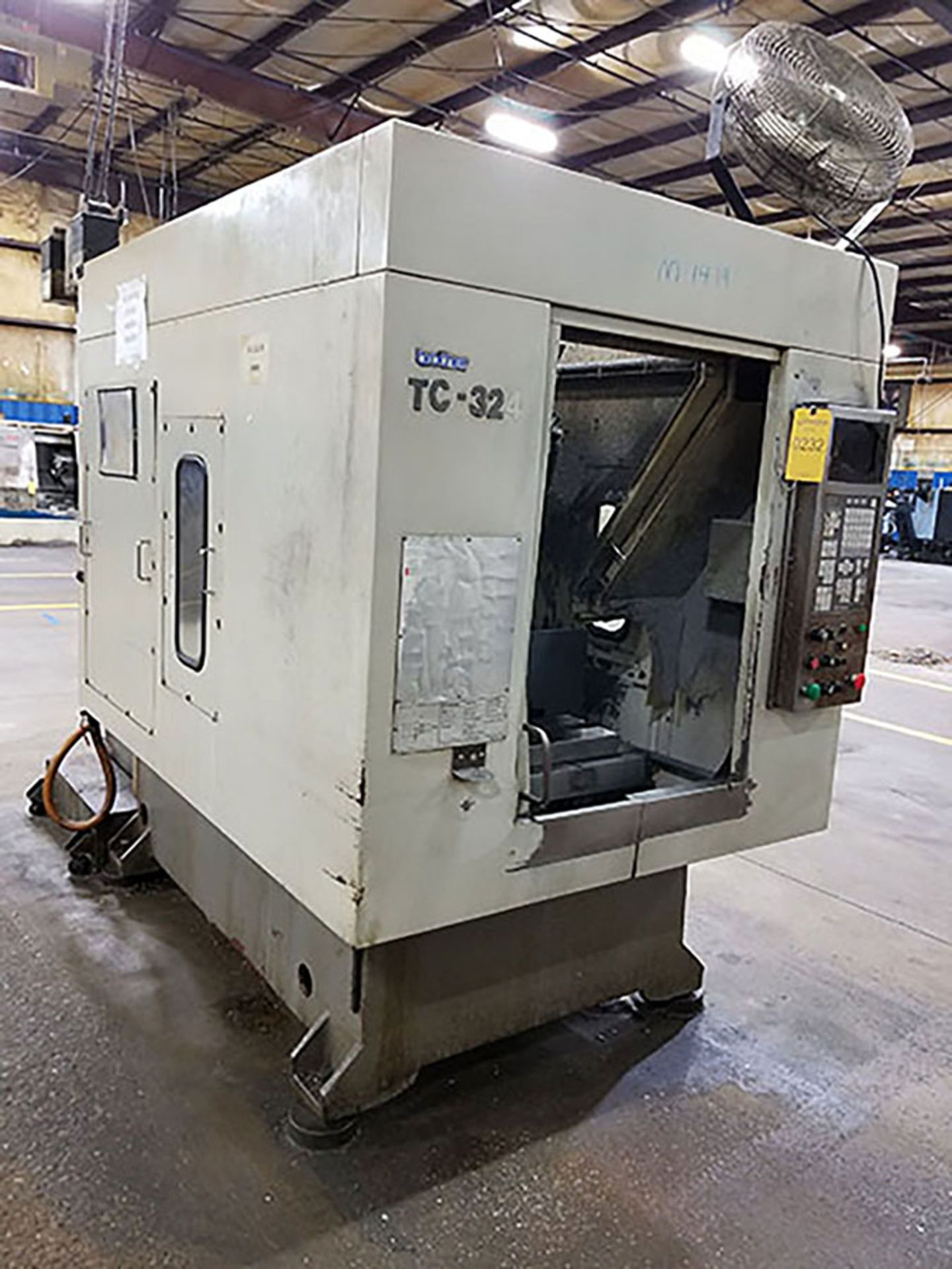 1996 BROTHER TC-324N CNC D&T CENTER; 10-POSITON TURRET, DUAL PALLET ROTARY TABLE, COOLANT SYSTEM, - Image 2 of 8