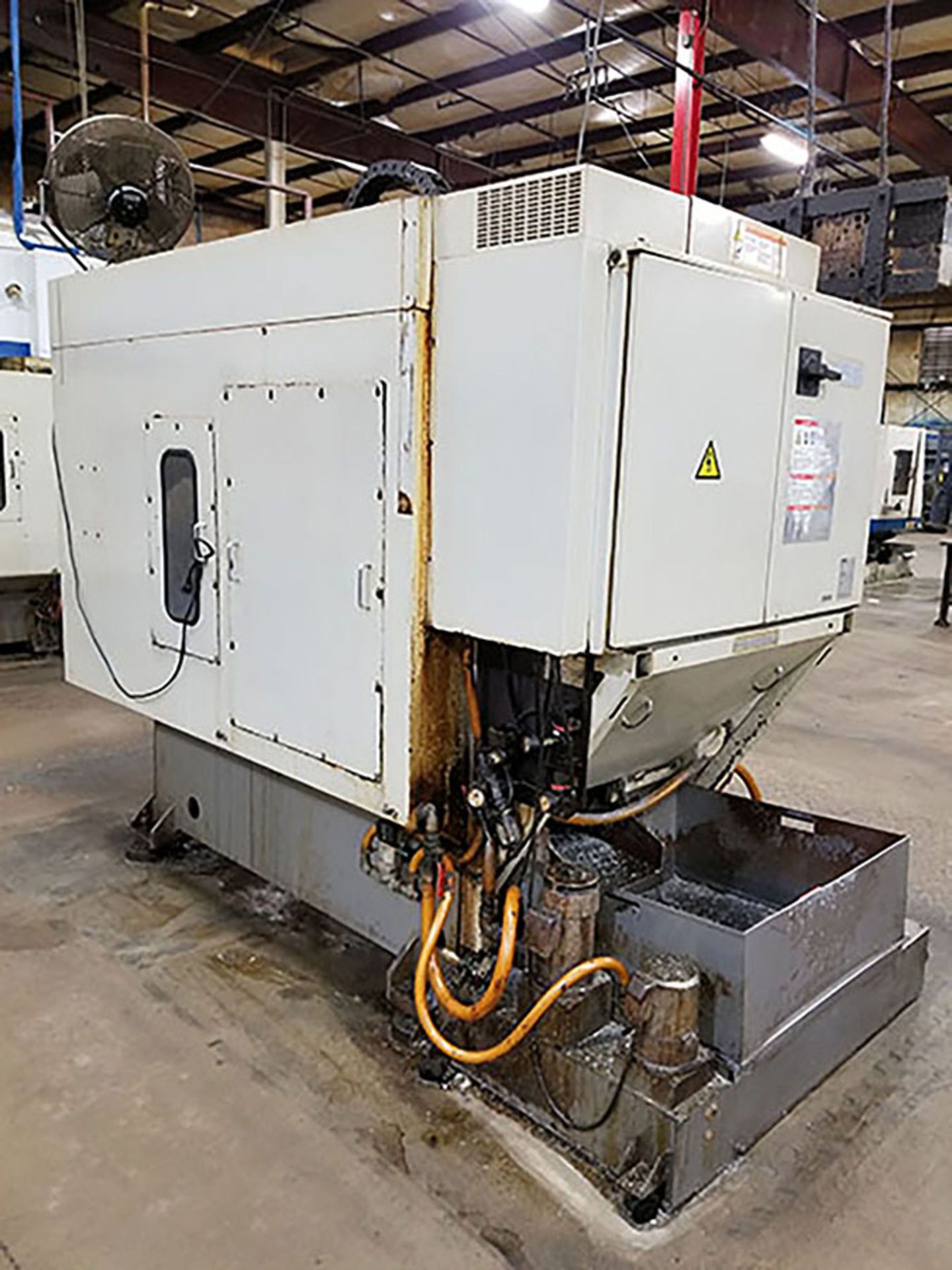 1996 BROTHER TC-324N CNC D&T CENTER; 10-POSITON TURRET, DUAL PALLET ROTARY TABLE, COOLANT SYSTEM, - Image 3 of 8