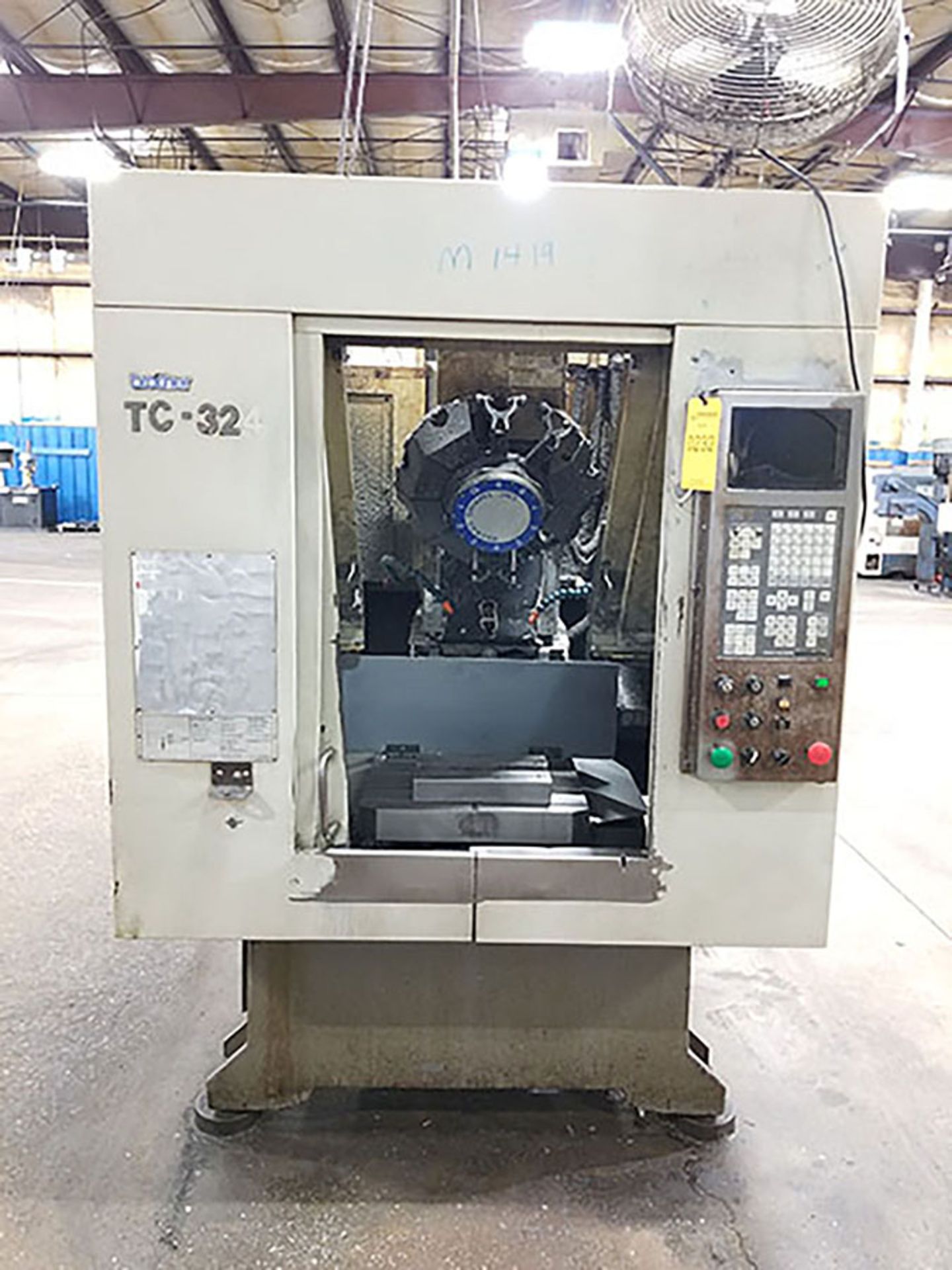 1996 BROTHER TC-324N CNC D&T CENTER; 10-POSITON TURRET, DUAL PALLET ROTARY TABLE, COOLANT SYSTEM,