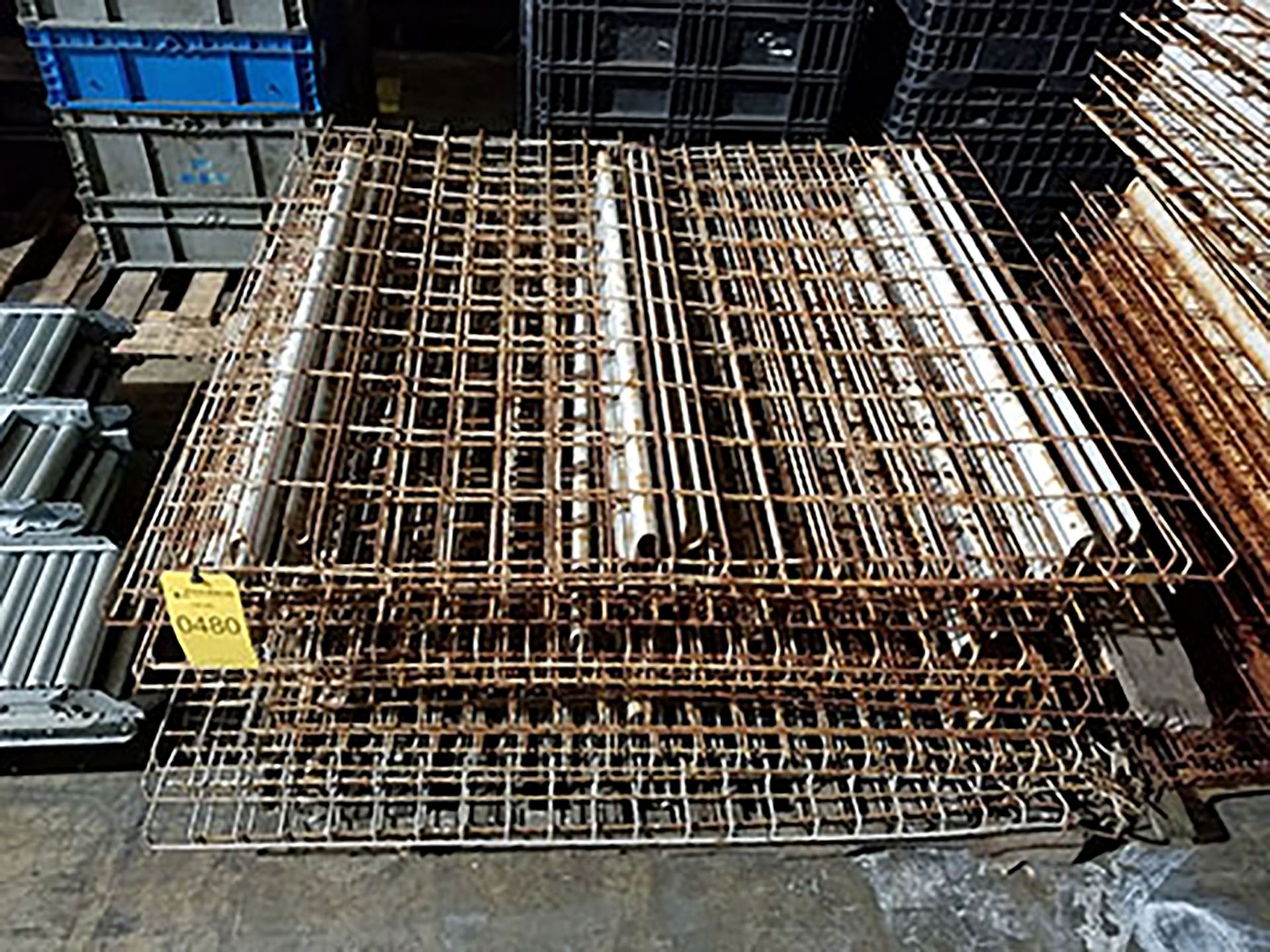 SKID OF WIRE DECKING