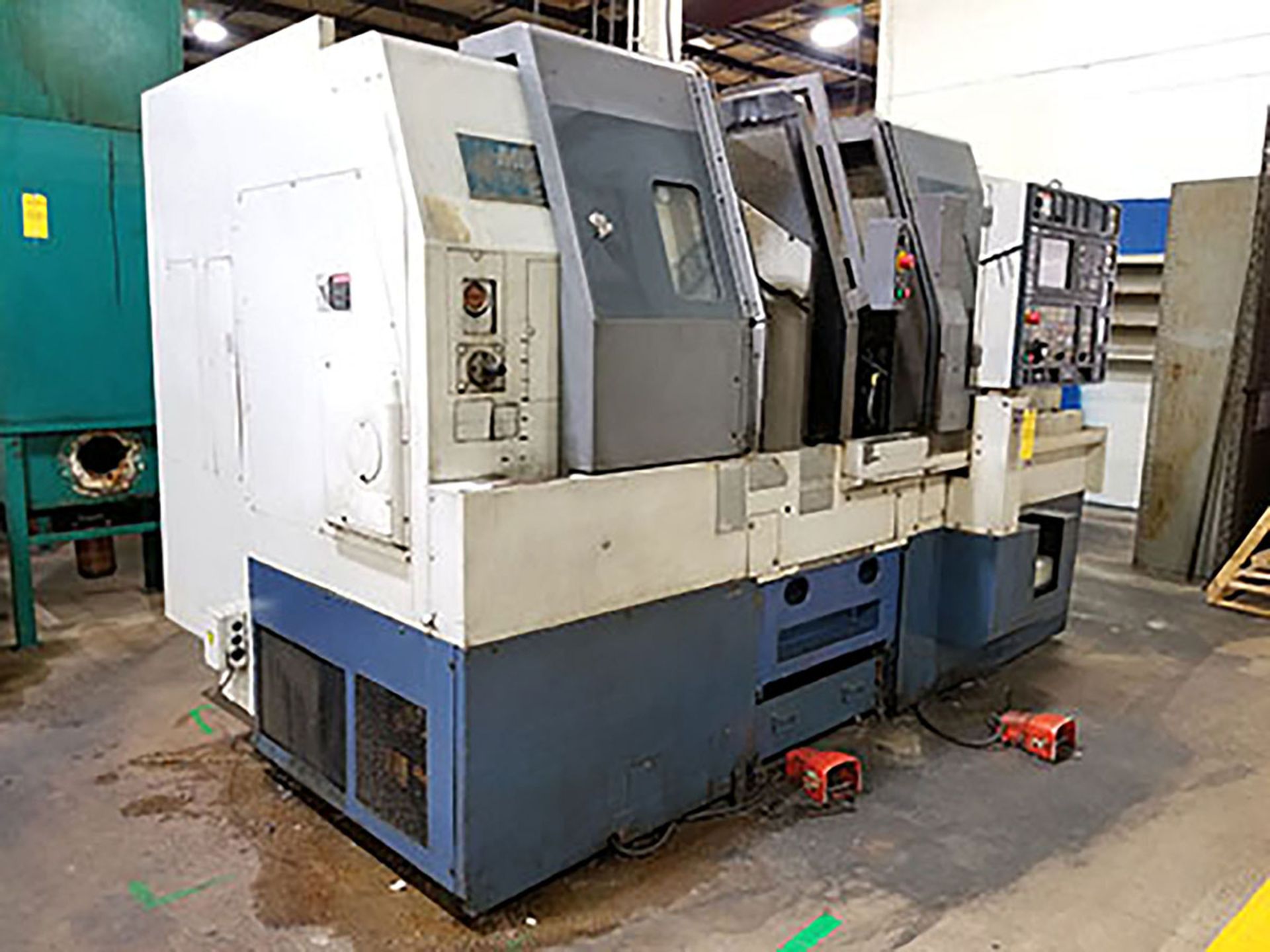 2000 MORI SEKI DL151 4-AXIS CNC TURNING CENTER; DUAL SPINDLE, (2) 12-POSITION TURRET, COOLANT, - Image 2 of 10