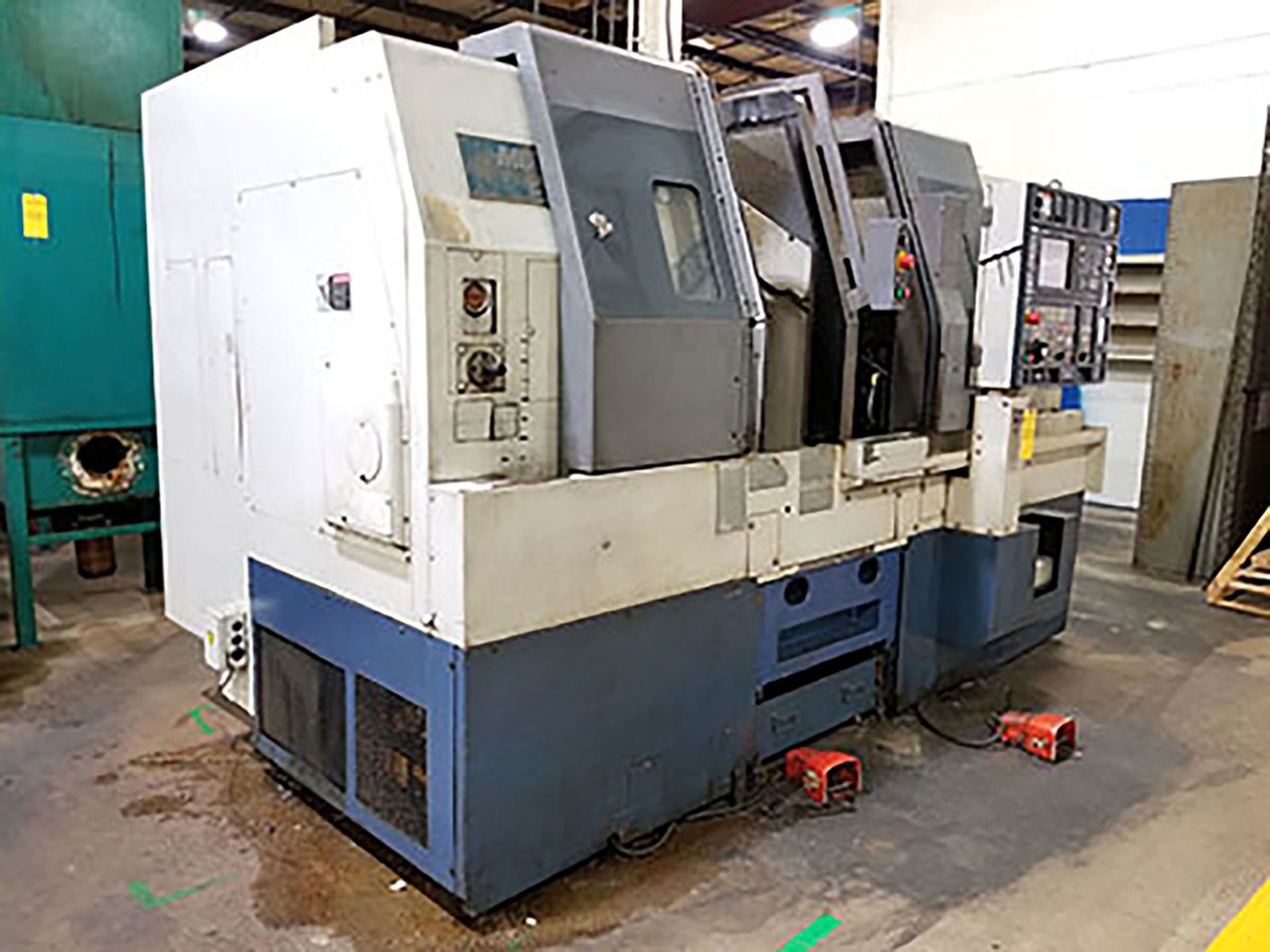 2000 MORI SEKI DL151 4-AXIS CNC TURNING CENTER; DUAL SPINDLE, (2) 12-POSITION TURRET, COOLANT, - Bild 2 aus 10