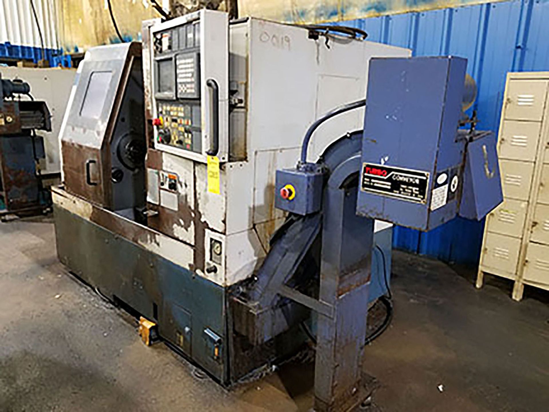 1996 MORI SEIKI SL250A CNC TURNING CENTER; 12-POSITION TURRET, COOLANT SYSTEM, MORI SEIKI MSC-518