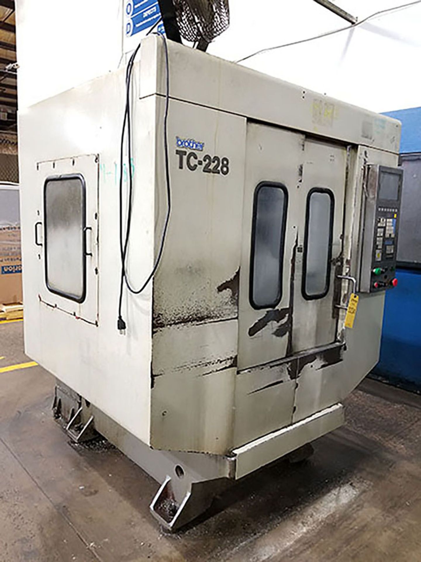 1995 TC228 BROTHER CNC D&T CENTER; 10-POSITION TURRET WITH 12'' X 24'' T-SLOT TABLE, COOLANT SYSTEM,