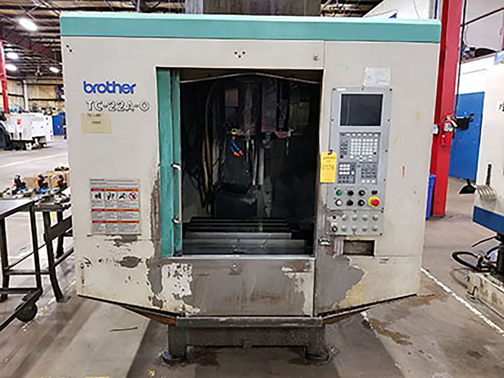 2001 BROTHER TC-22A-0 CNC VMC; 26-POS. ATC; COOLANT SYSTEM, BROTHER CONTROL, S/N 111887