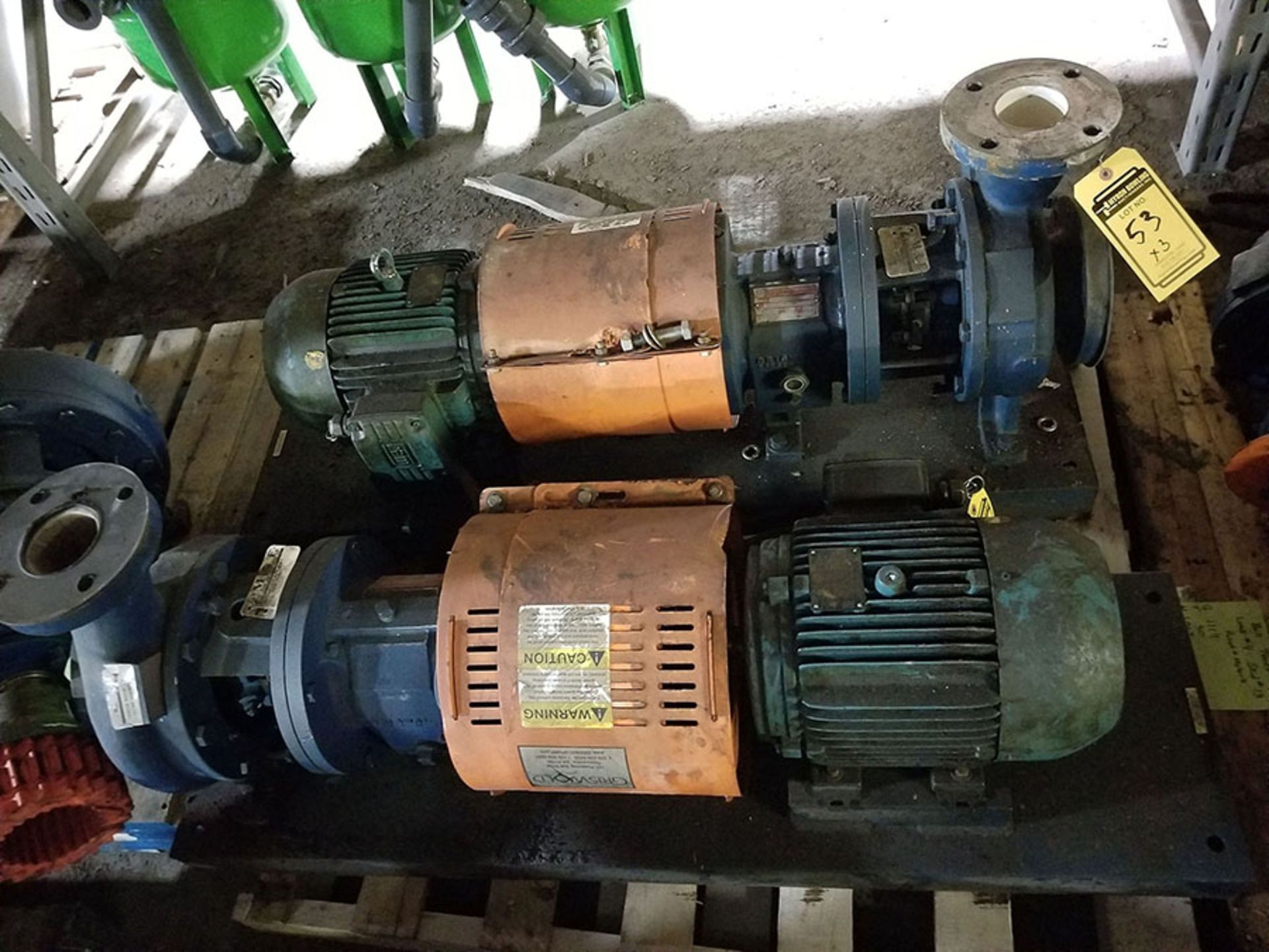 GRISWOLD PUMPS, SIZE 811M 4 X 3 X 8G, 8.26 DIA., 325 GPM, 1750 RPM, 55', A70 UNIT, S/S (X3)