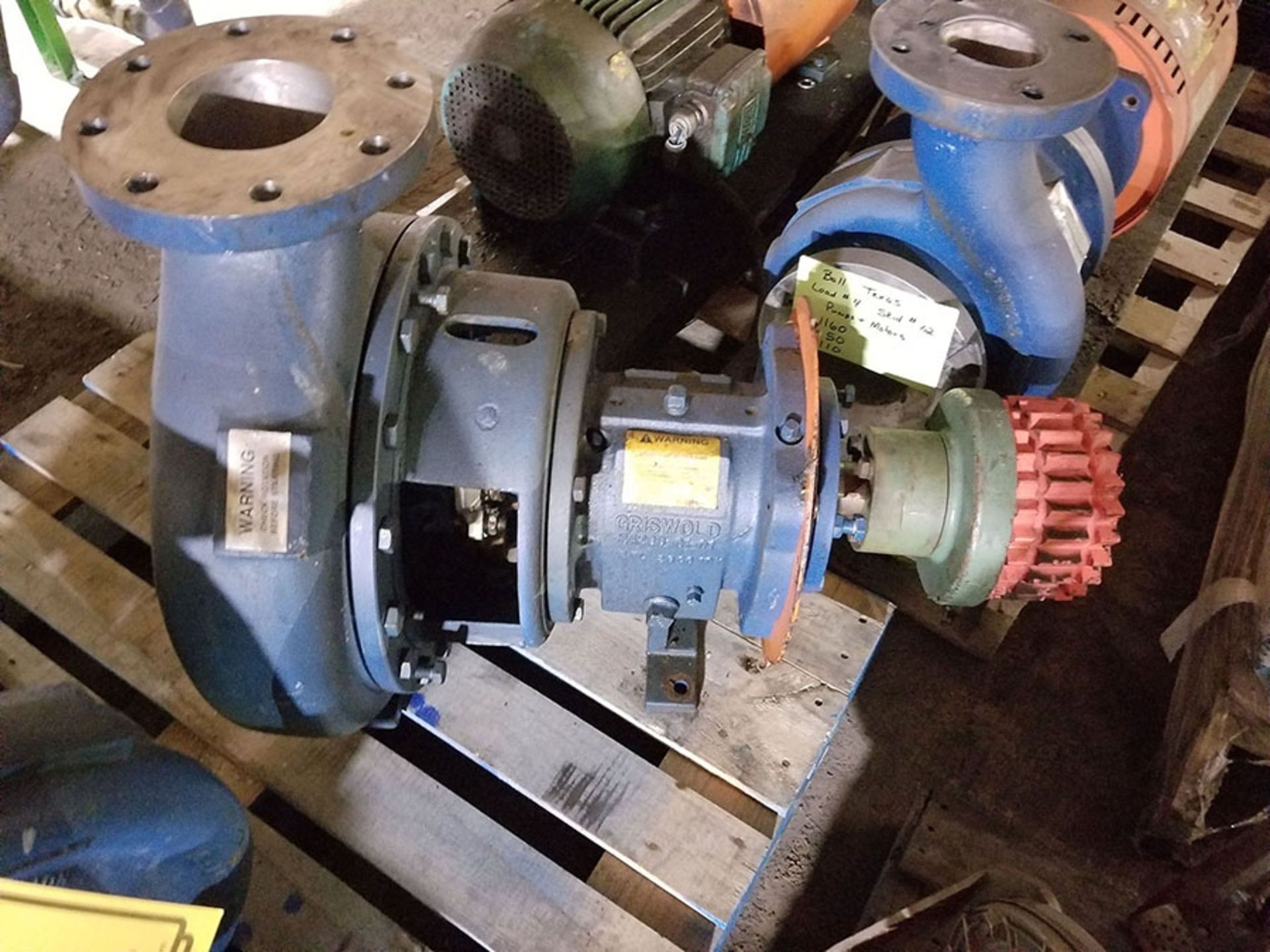 GRISWOLD PUMPS - SIZE 811M 3 X 2 X 13, 11.63 DIA., 305 GPM, 1750 RPM, 120', A30 UNIT, S/S & GRISWOLD - Image 4 of 5