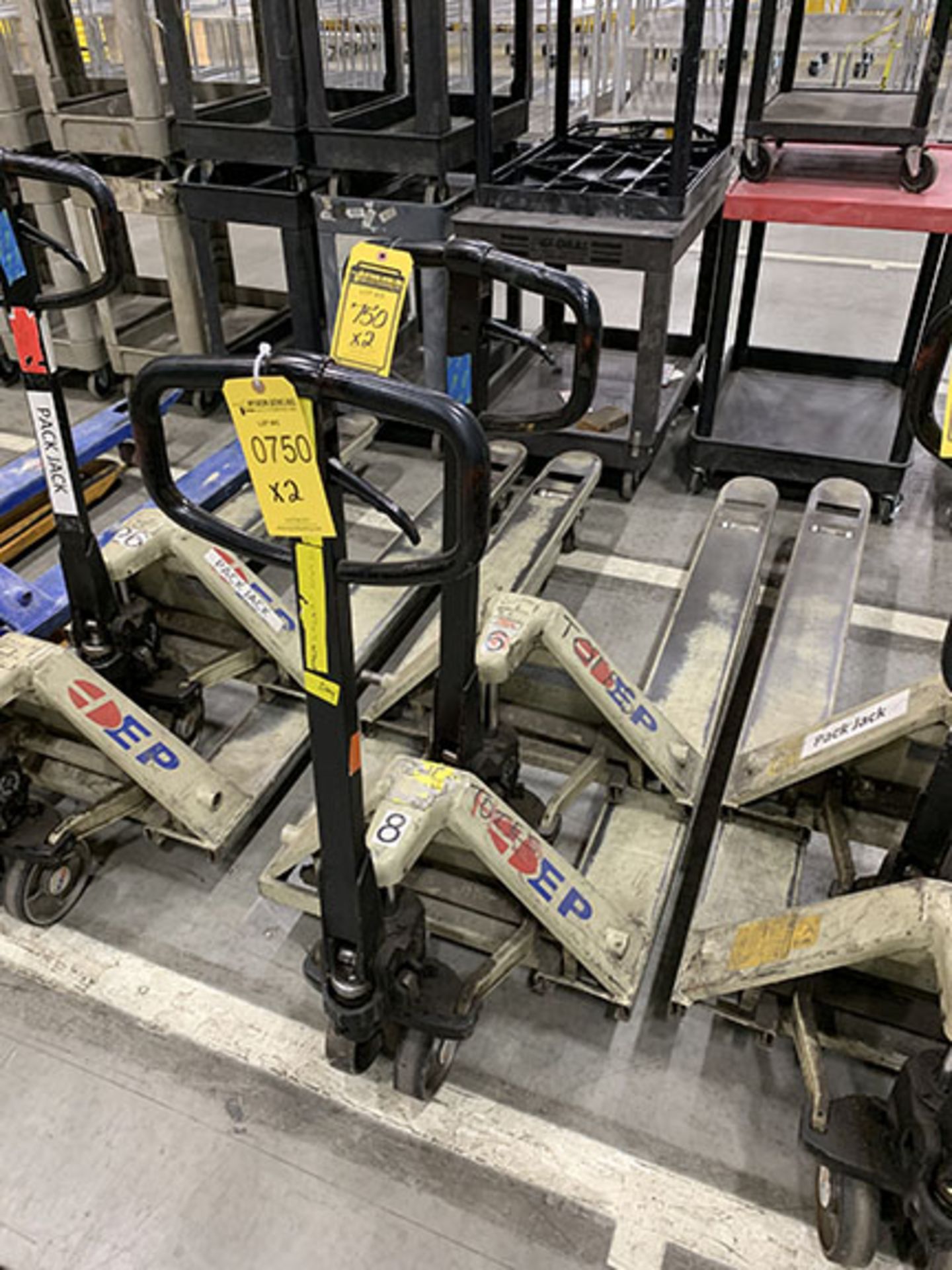 (2) CEP 5,500 LB. CAPACITY PALLET JACKS