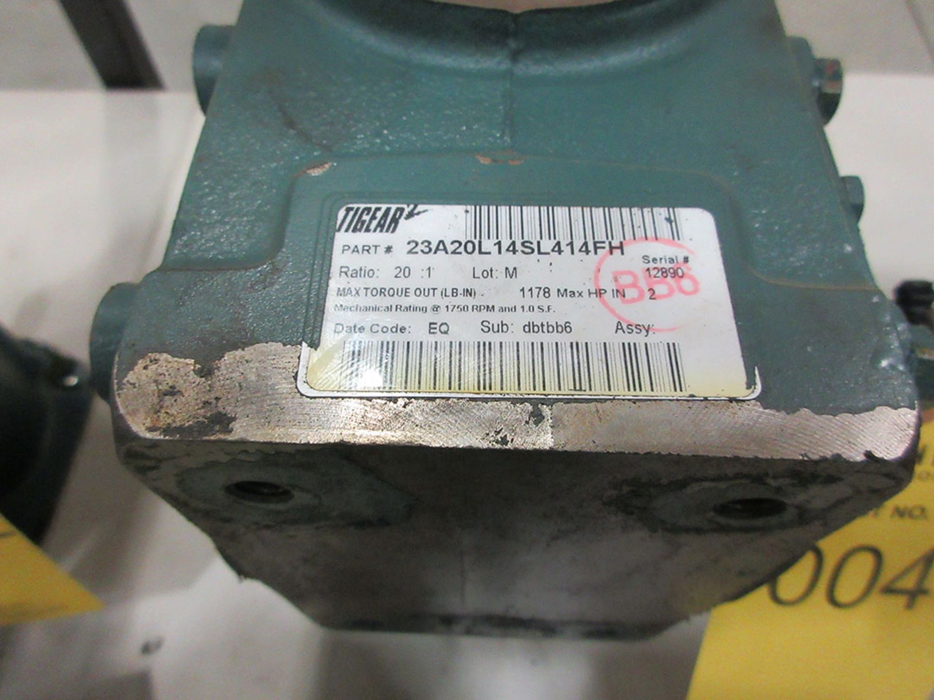 TIGEAR 2 REDUCER; PN 23A20L14SL14FH, 20:1 RATIO - Image 2 of 2