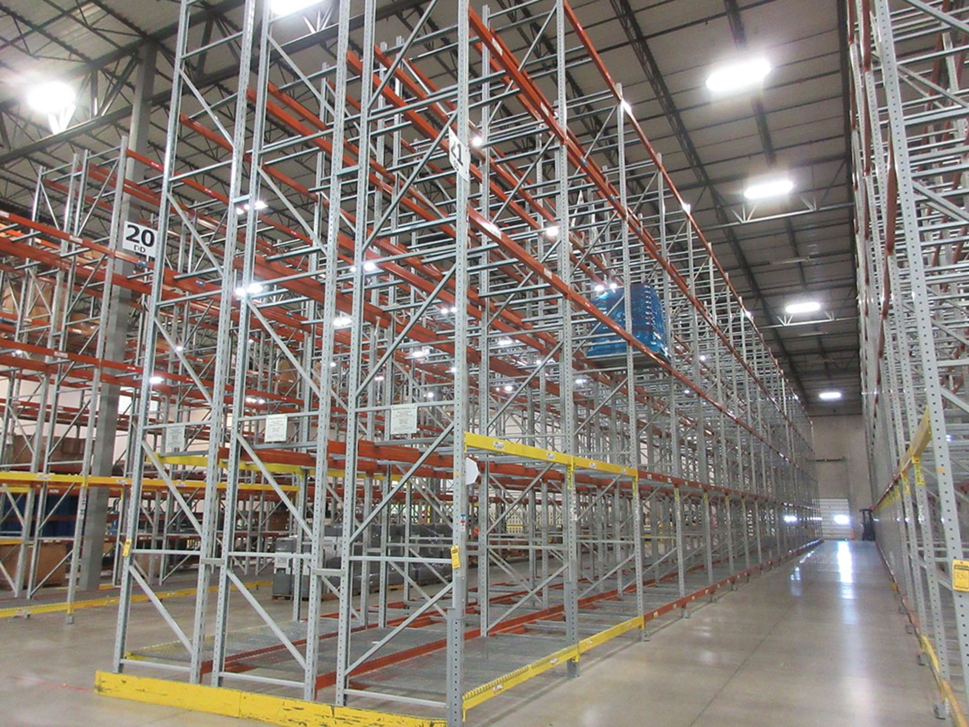 (100) SECTIONS OF RIDG-U-RAK SLOT STYLE PALLET RACK; (105) 27'T X 44''D UPRIGHTS, (990) 8' X 4'' - Image 2 of 4