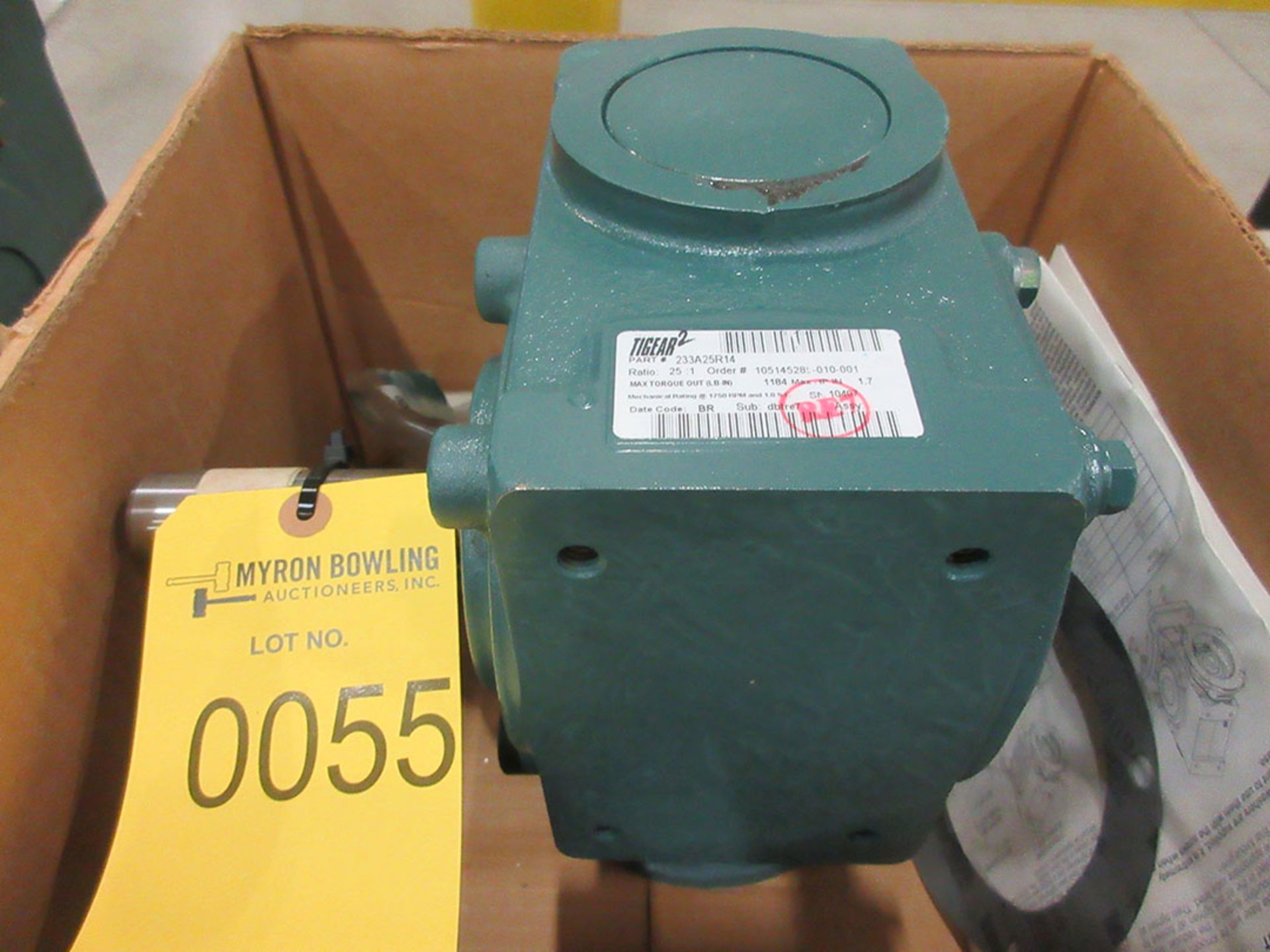 TIGEAR 2 REDUCER; PN 233A25R14, 25:1 RATIO