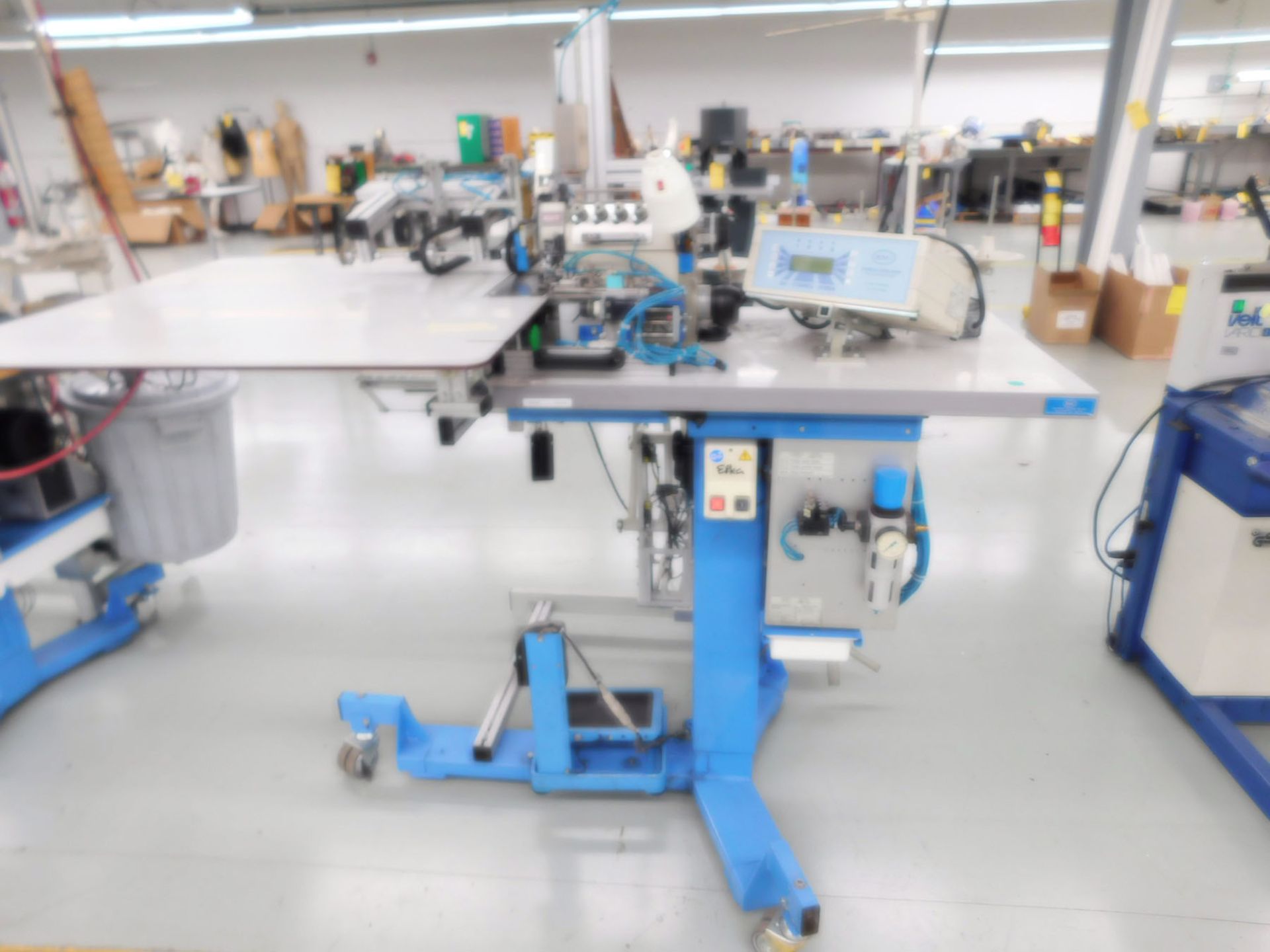 ROMBOLD SYSTEM GMBH PROGRAMMABLE SERGER, SINGLE NEEDLE, SAT-CONTROL-SYSTEM