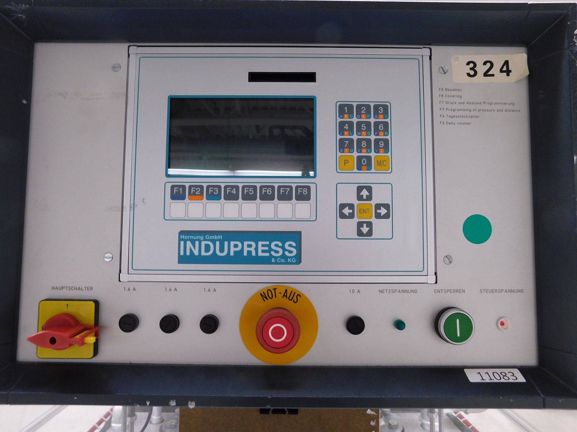 INDUPRESS CO. CAROUSEL PROGRAMMABLE PANTS PRESS; TYPE I-N-K82-23-9/A-9/01/07 - Image 3 of 5