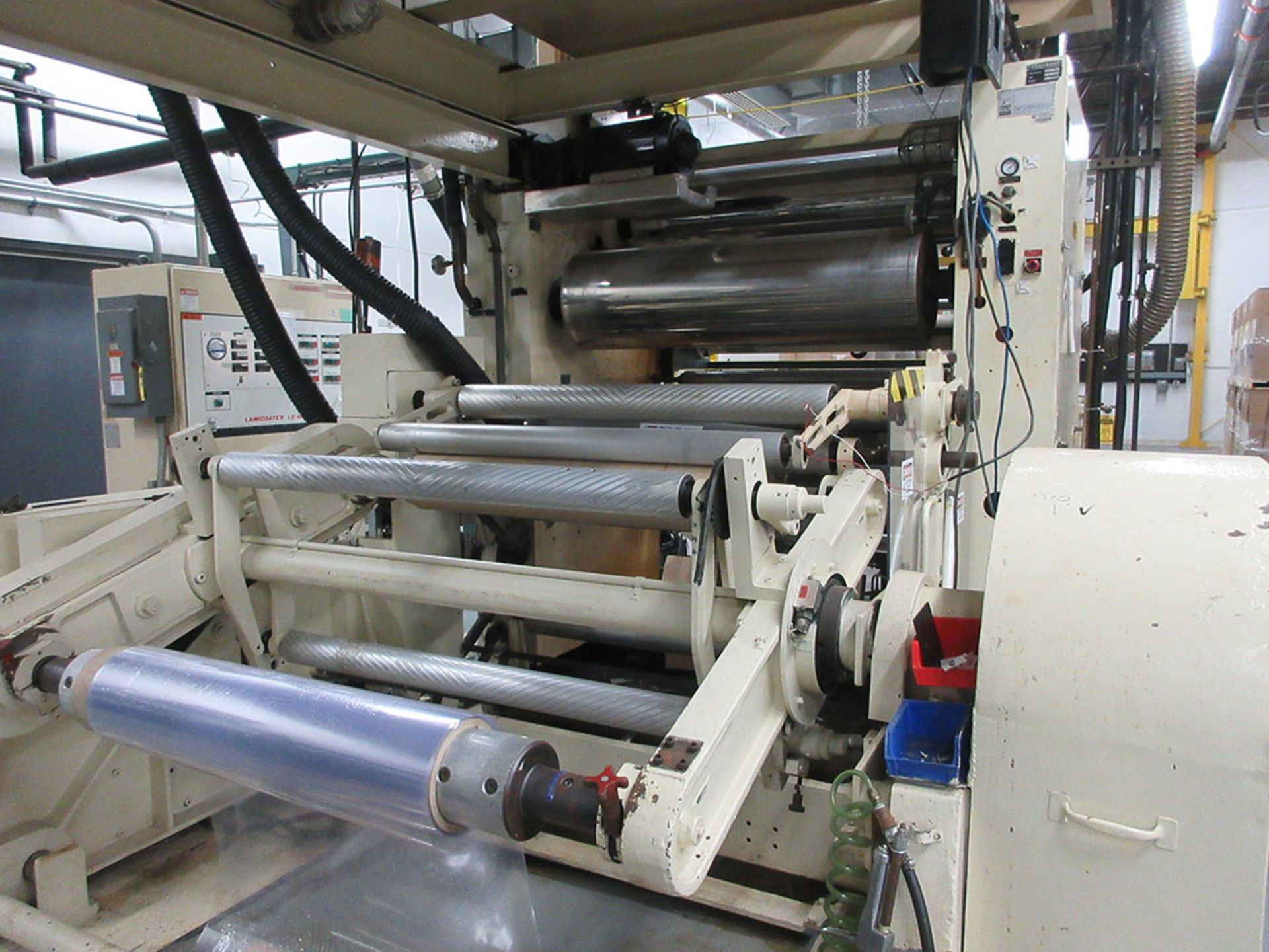FAUSTEL LAMICOATER LC-DB 1250 LAMINATING SYSTEM, PRIMARY/SECONDARY WEB GUIDES, DUAL ZONE, SIMCO - Image 3 of 5