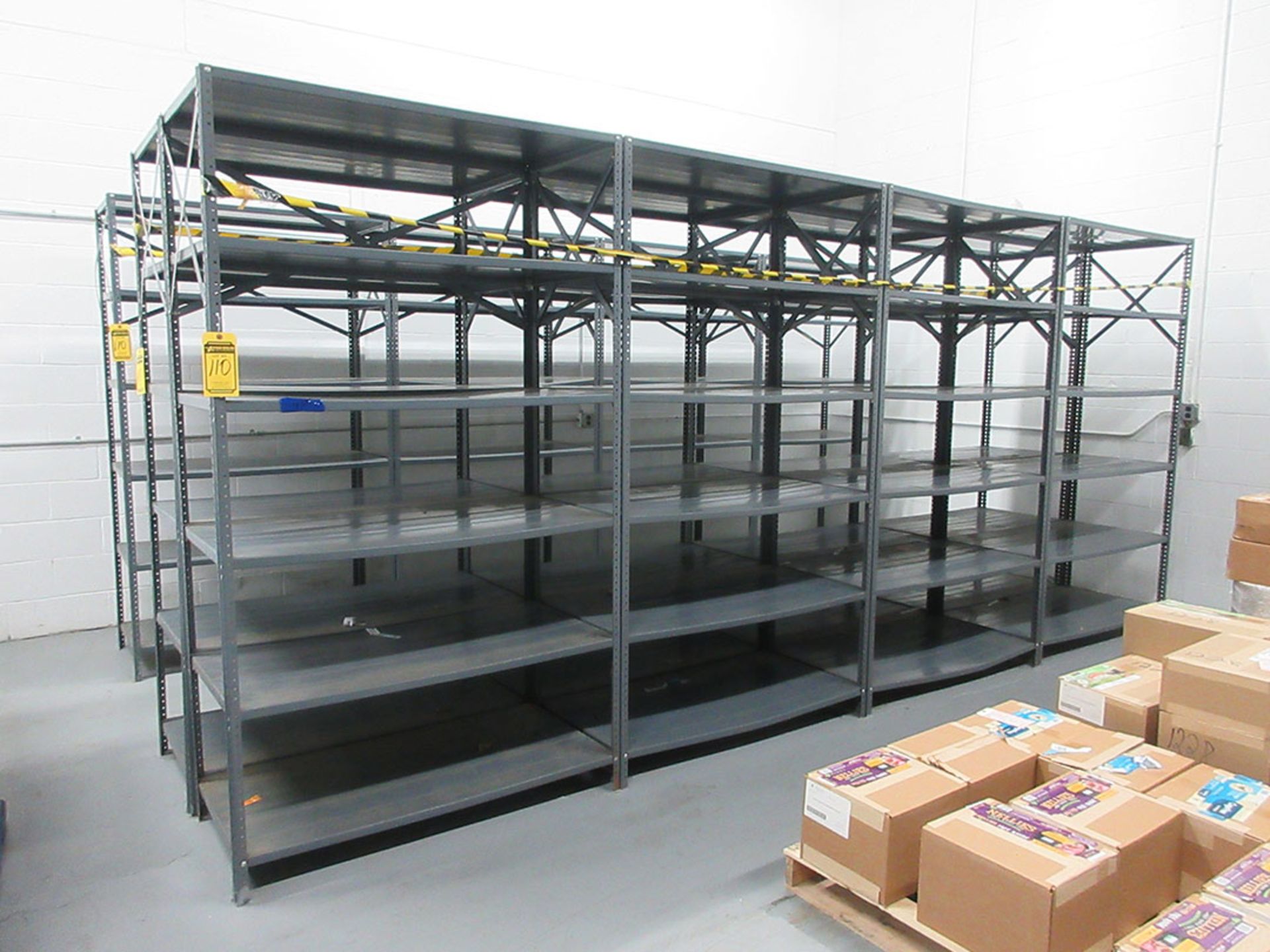 (12) SECTIONS OF BOLTLESS SHELVING; 7' X 4'W X 2'D