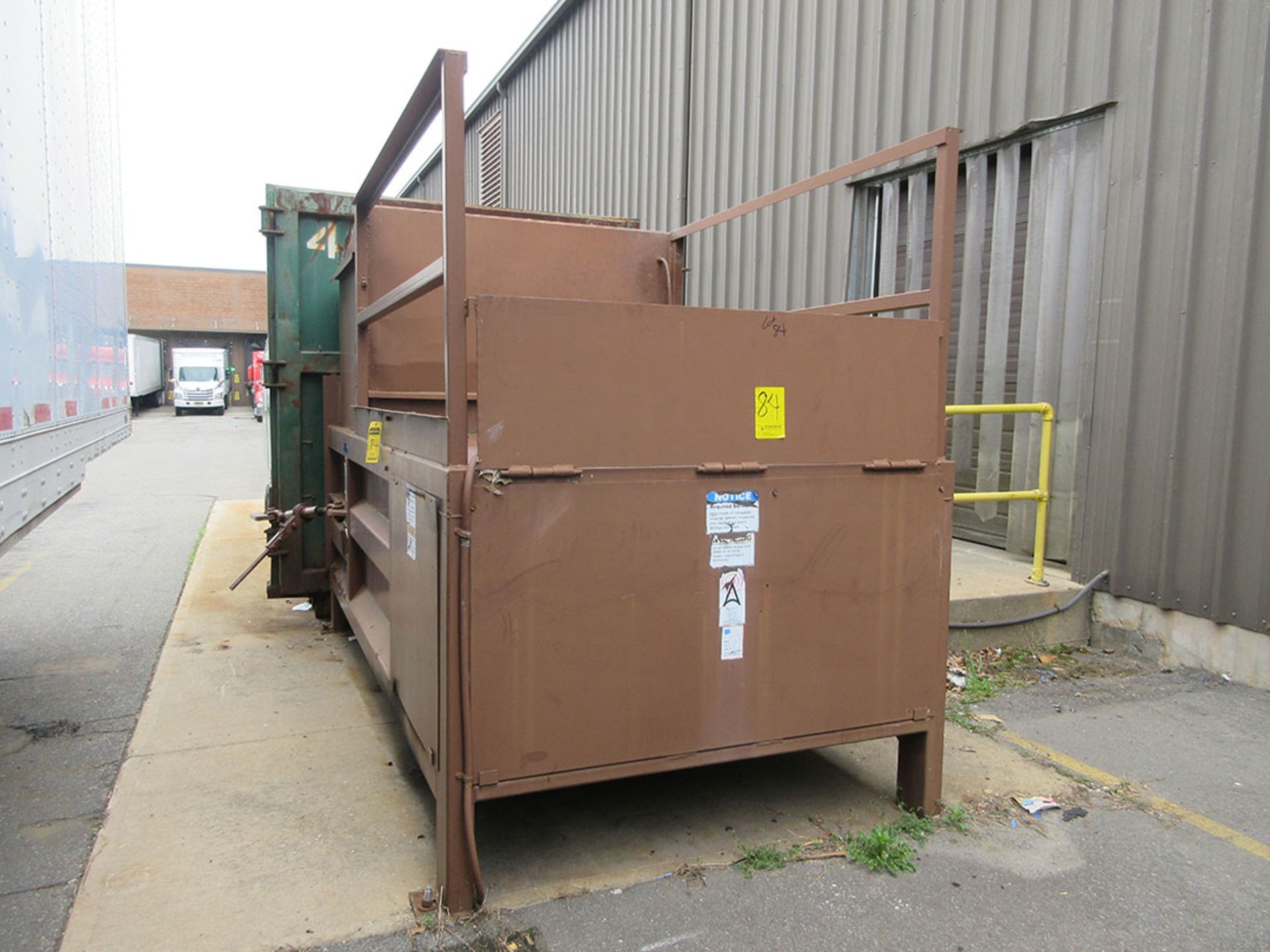 2004 WASTEQUIP ACCURATE TRASH COMPACTOR; RAM STYLE, MODEL 345HD, S/N 13669 (EXCLUDES ROLL-OFF