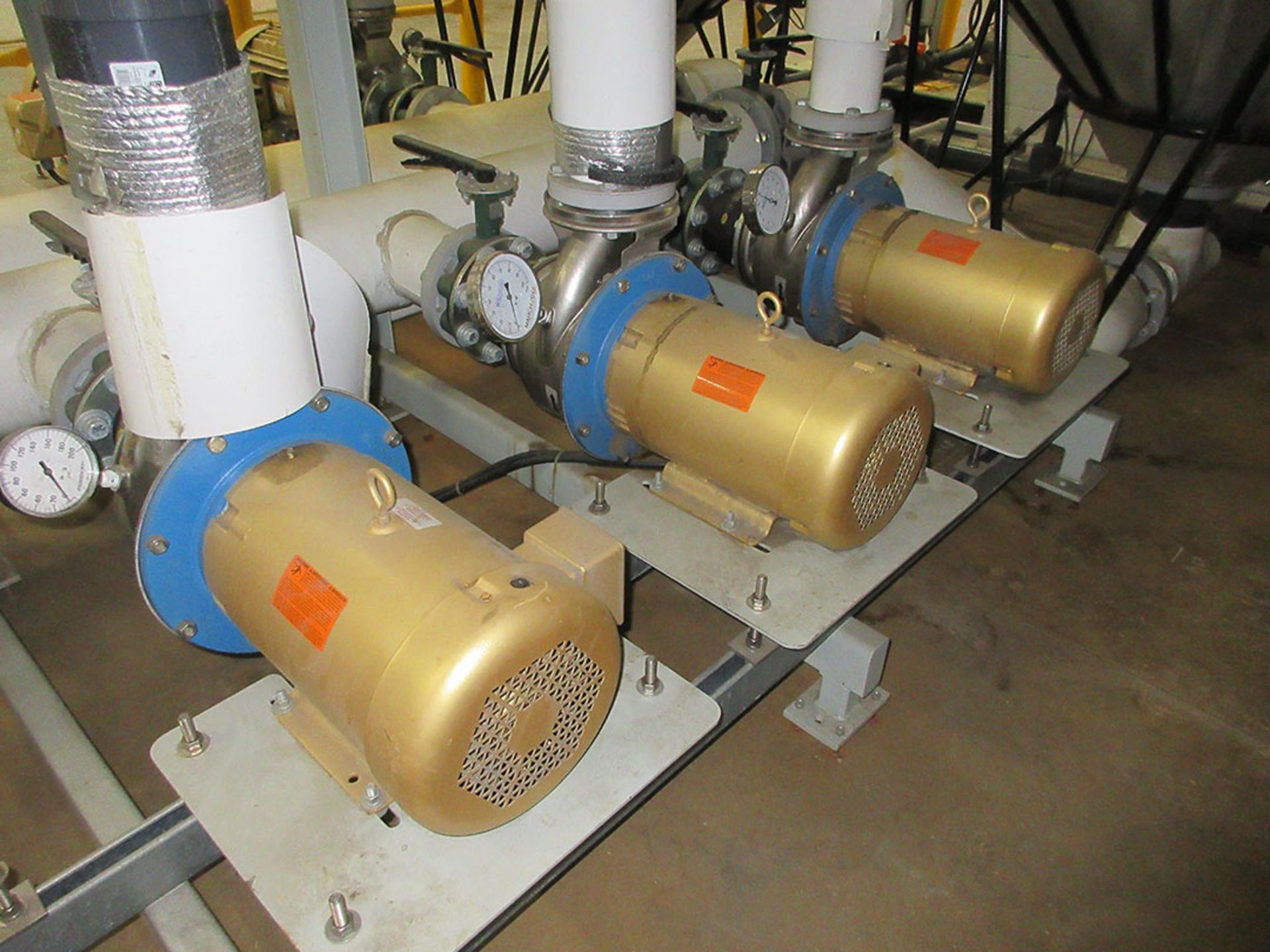 CHILLER, PUMP CONTROL PANEL, (8) GOULDS PUMPS, MODEL SSH-C, (6) 7.5 HP, (2) 15 HP BALDOR MOTORS, - Image 4 of 4