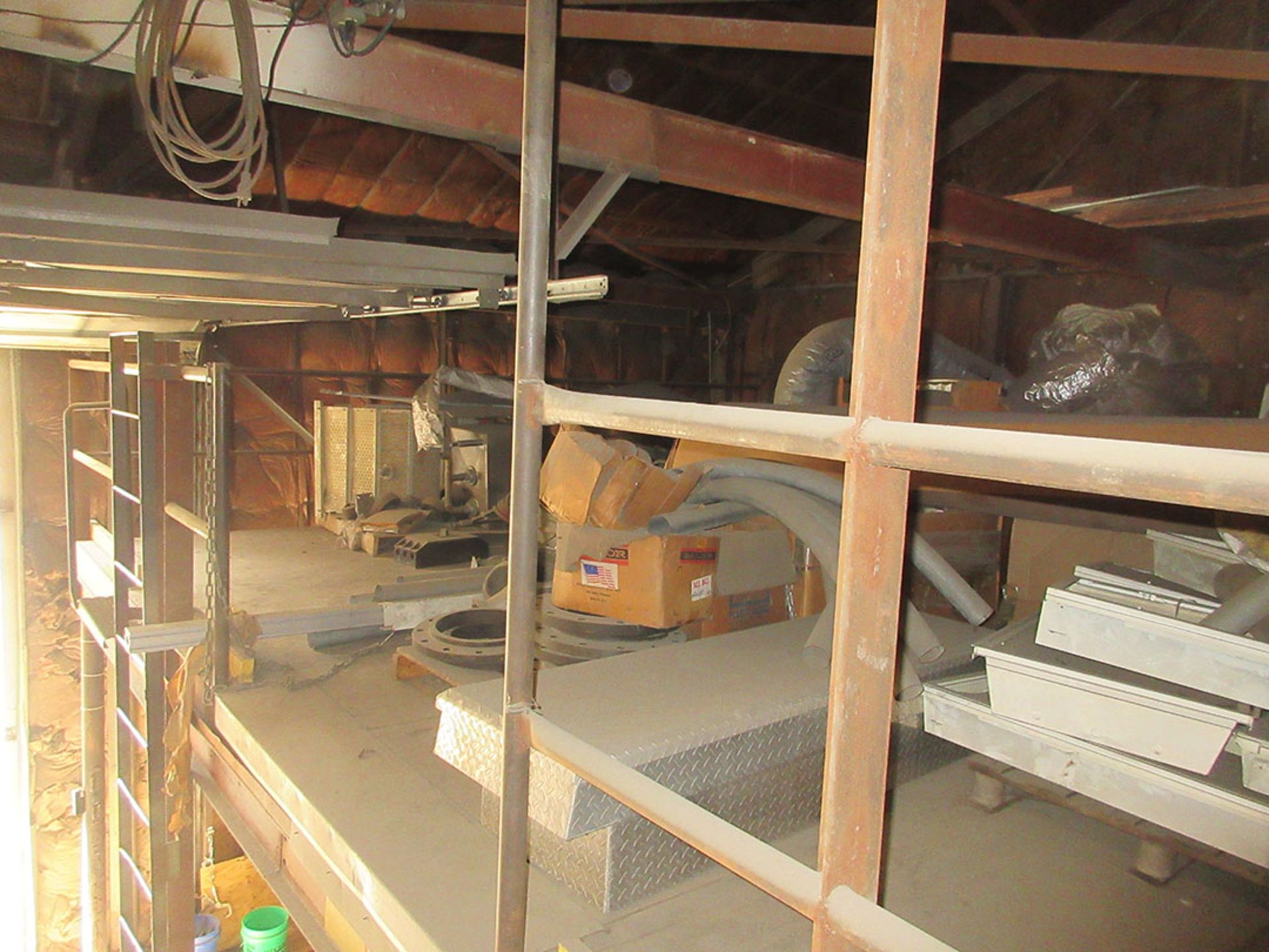 CONTENTS UPSTAIRS; TRUCK TOOL BOX, BLOWER, AND DUCTING - Image 3 of 3