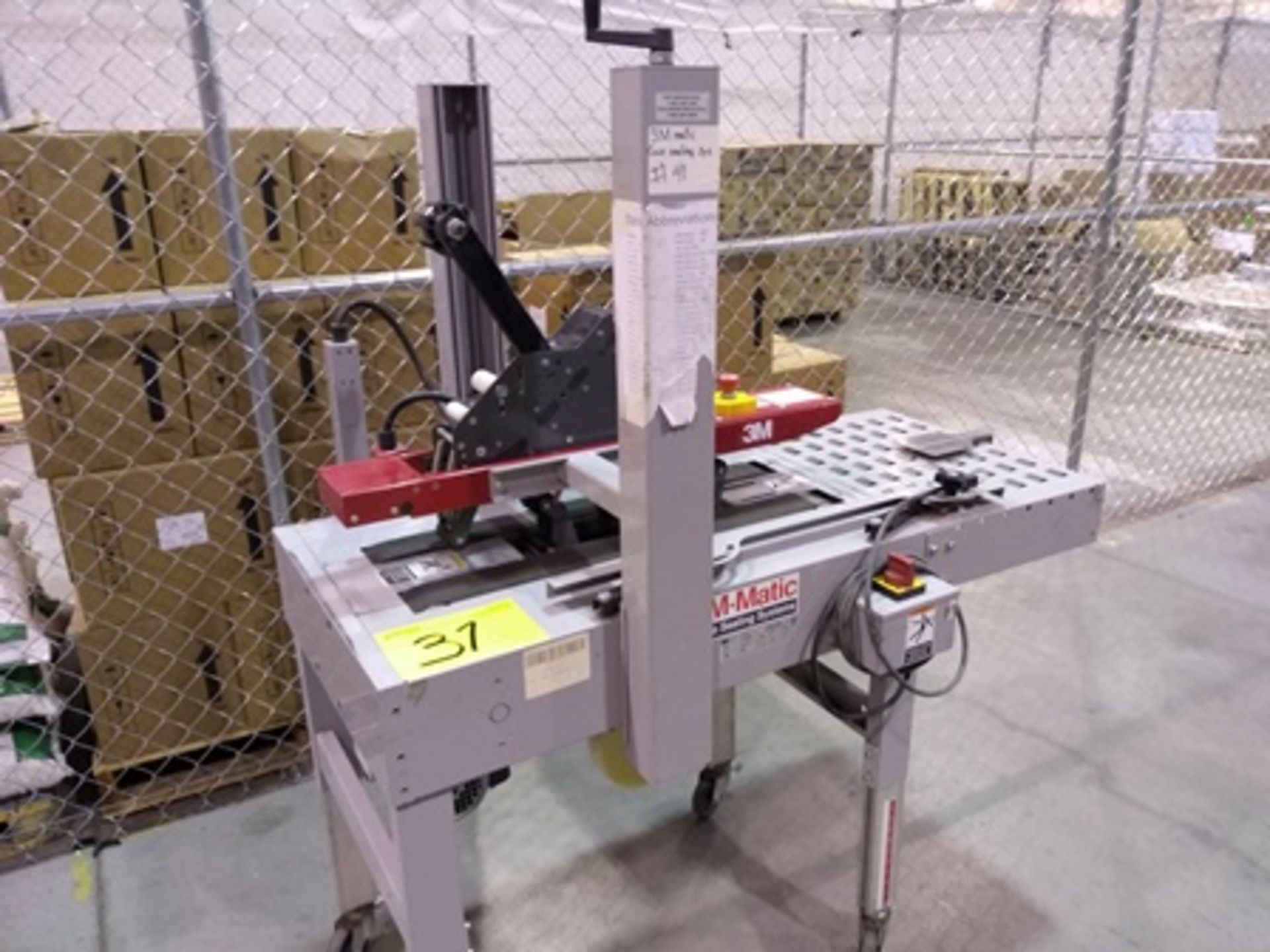 3M-Matic Case Sealing Systems, carton sealing machine mod. A20, serial number 51285, year 2015 … - Image 11 of 29