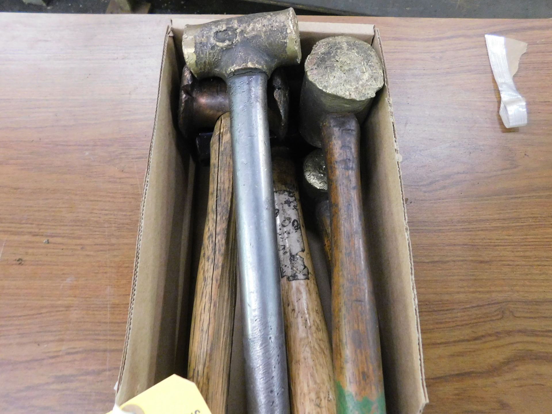 LOT OF COPPER AND BRASS HAMMERS