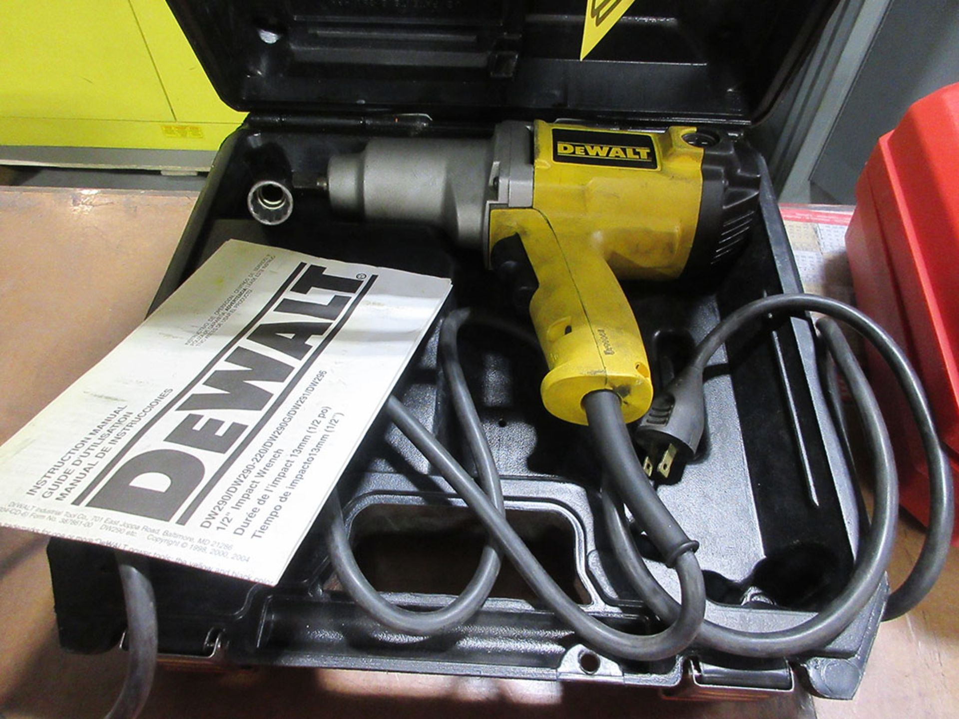 HILTI TE7-C HAMMER DRILL; 1'' CONCRETE; 1/2'' STEEP CAPACITY, S/N 03-0218854-KL-09 & DEWALT DW290 - Image 2 of 2