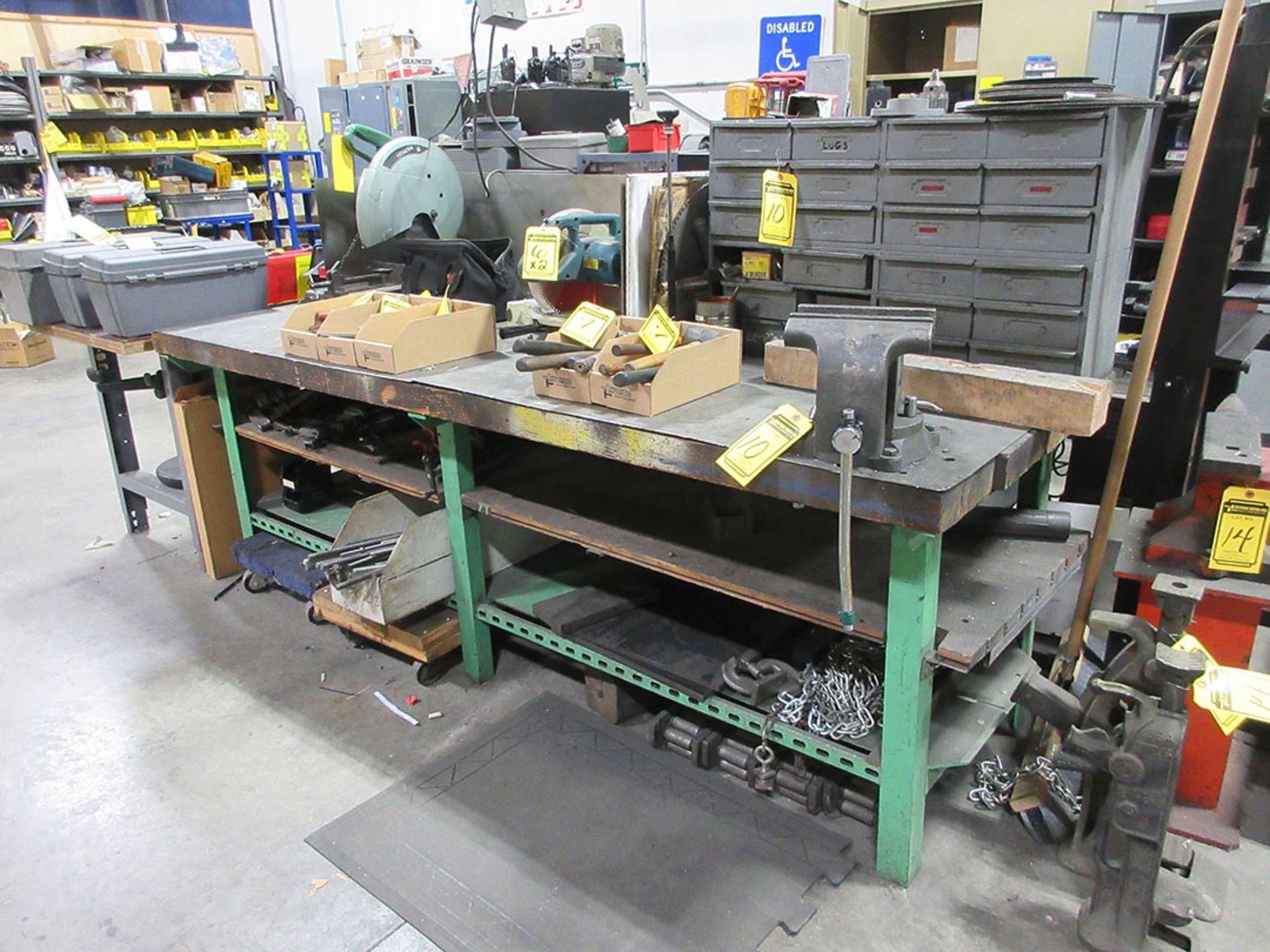 8' X 3' WORKBENCH & 32'' X 60'' WORKBENCH - Image 2 of 2