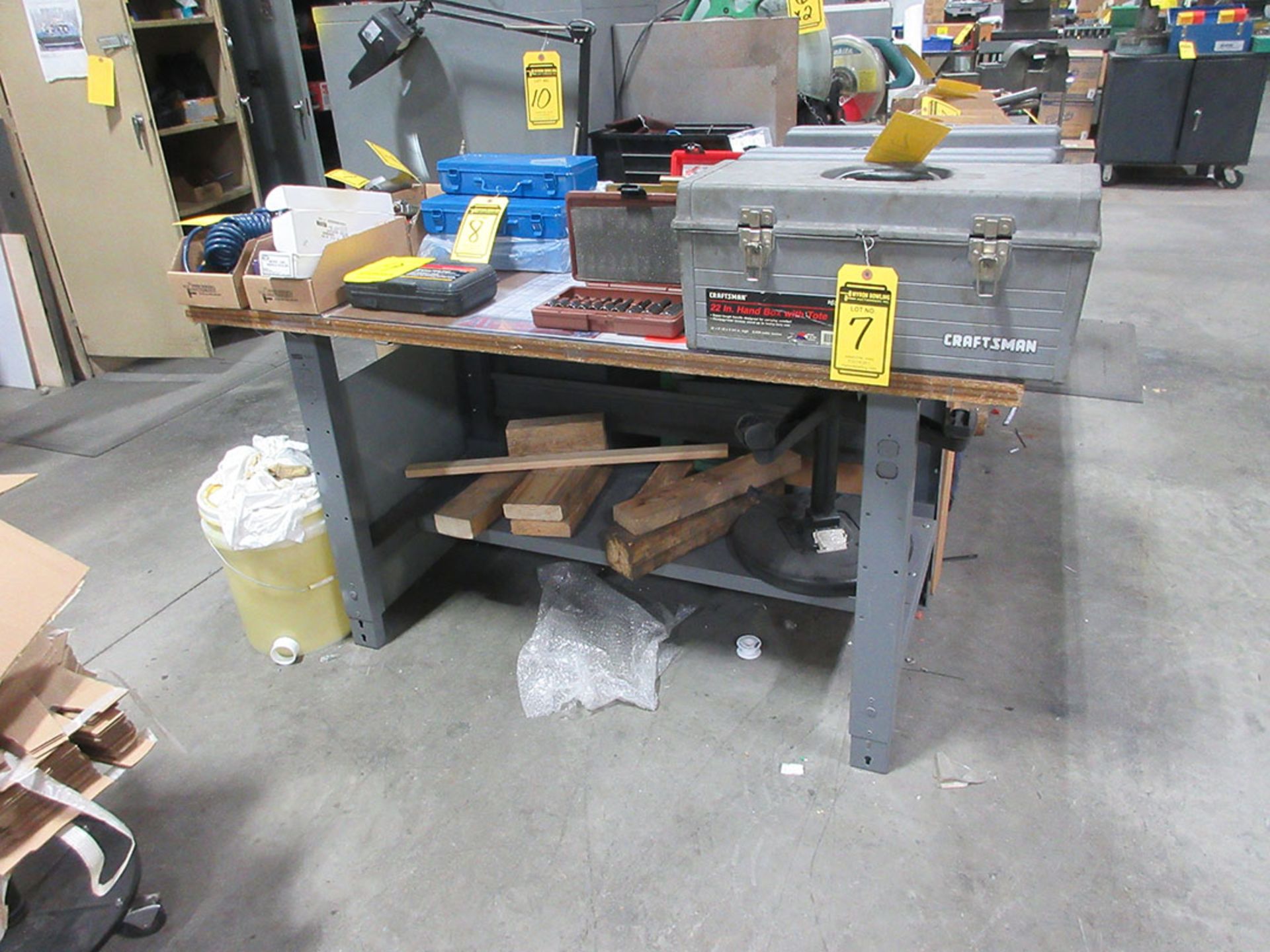 8' X 3' WORKBENCH & 32'' X 60'' WORKBENCH