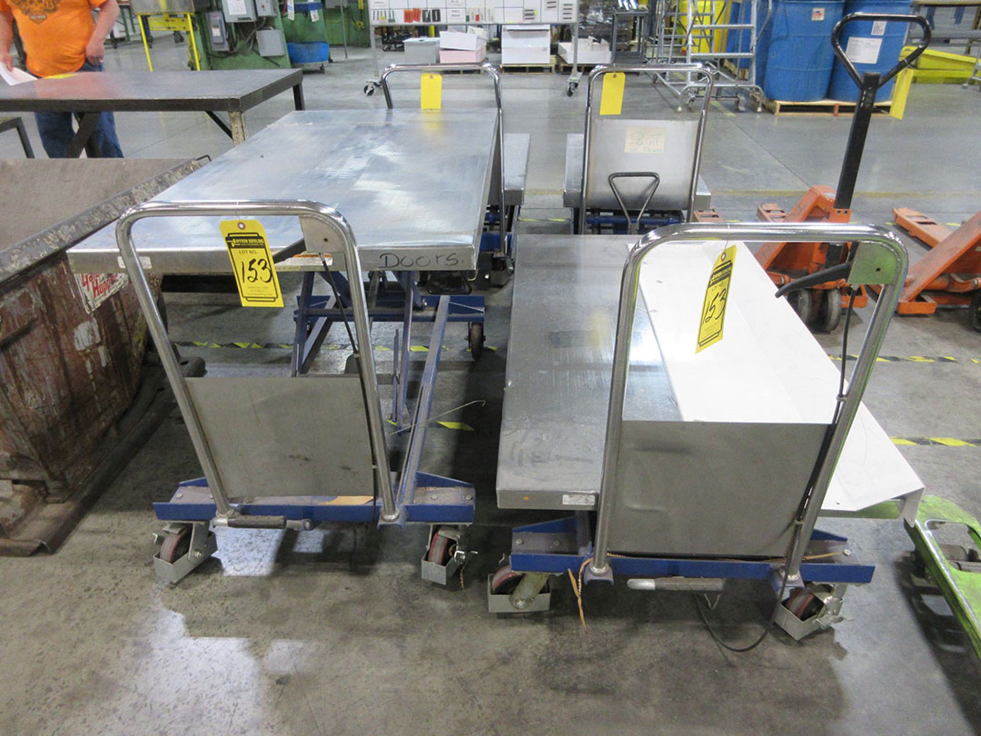 (2) VESTIL LIFT CARTS; 1,000 LB. CAPACITY, MODEL CART-1000-LD