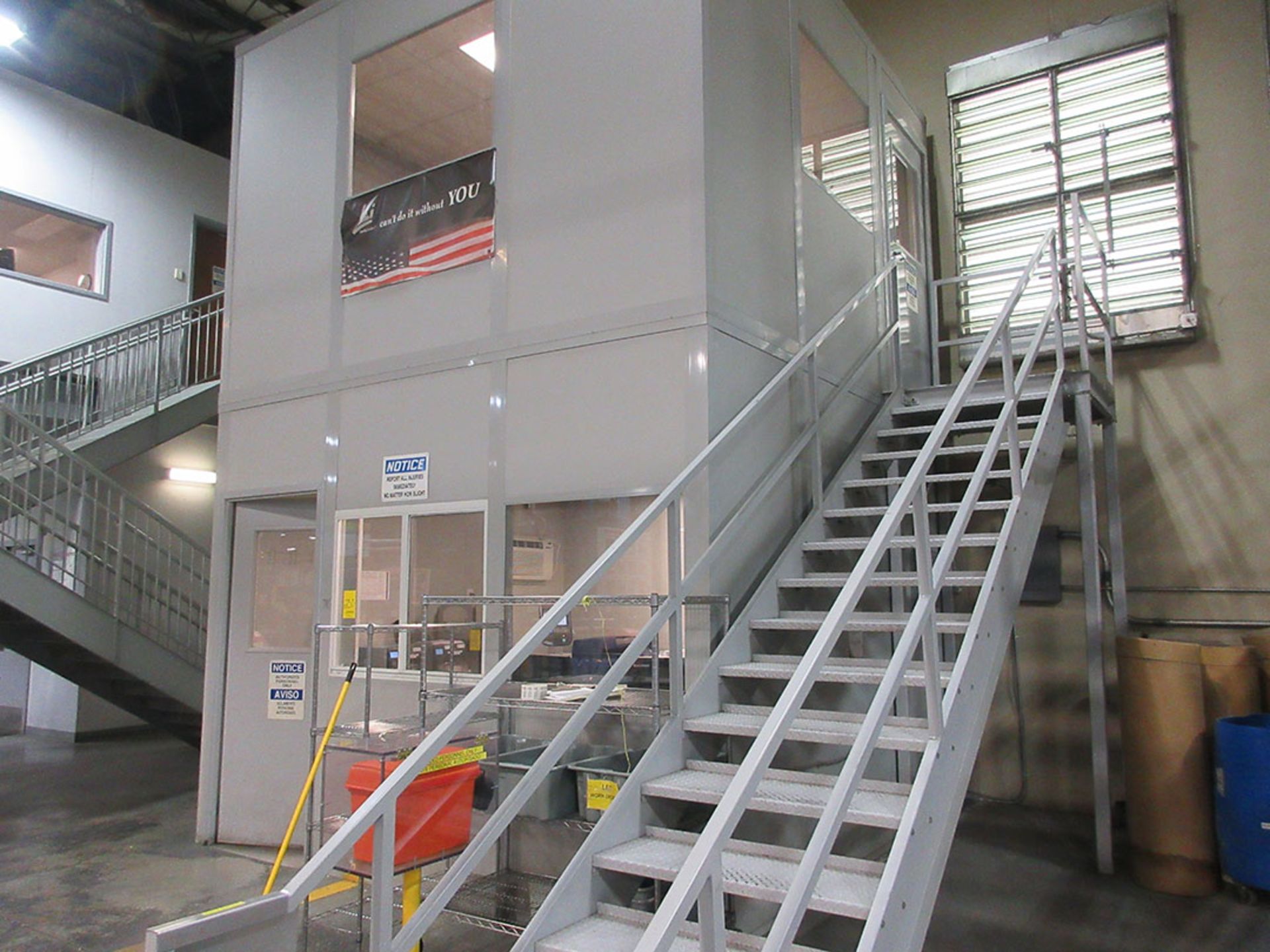 PANEL BUILT 12' X 12' X 218'' 2-STORY MODULAR OFFICE BUILDING, HD METAL STAIRS - Image 2 of 2