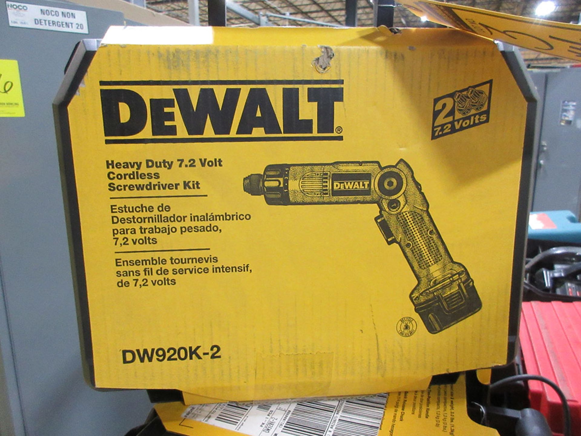 (4) NEW DEWALT HD 7.2 VOLT; MODEL DW920K-2 KITS