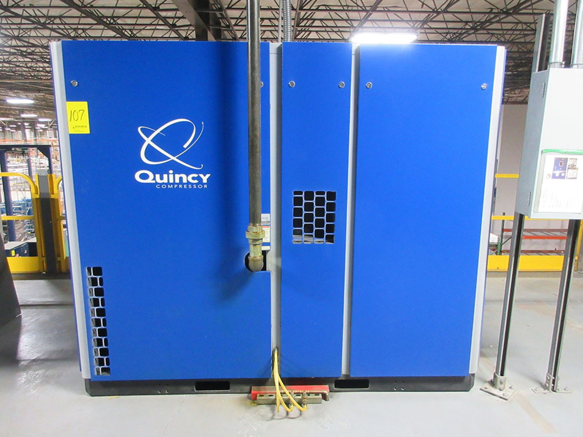 2016 QUINCY 100 HP ROTARY SCREW AIR COMPRESSOR; MODEL QSI-5001, DRO CONTROL, S/N UT4302470 *** - Image 2 of 3