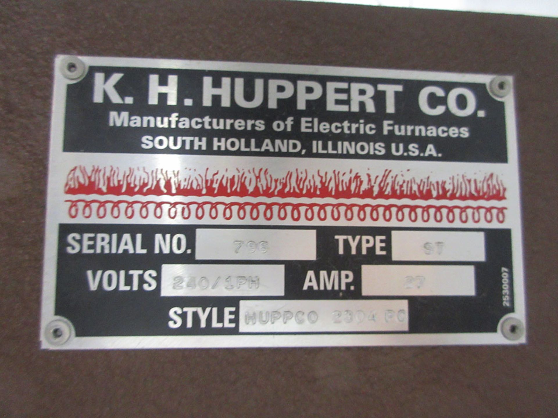 KH HUPPERT TABLETOP OVEN; TYPE ST, STYLE HUPPCO 2304PC, HONEYWELL DRO, S/N 796 ***EXCLUSIVE RIGGER - - Image 2 of 2