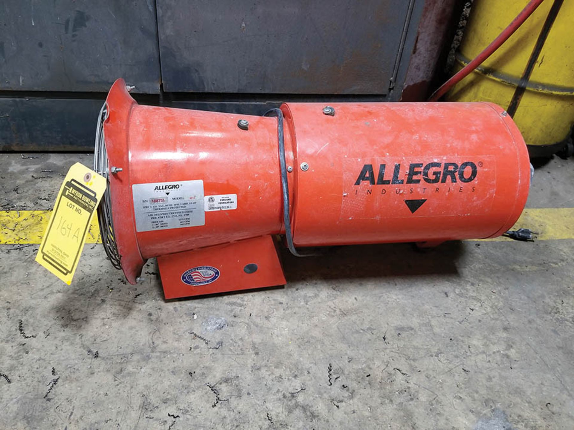 (2) ALLEGRO CONFINED SPACE FANS AND VENTILATORS, MODEL 9514-25