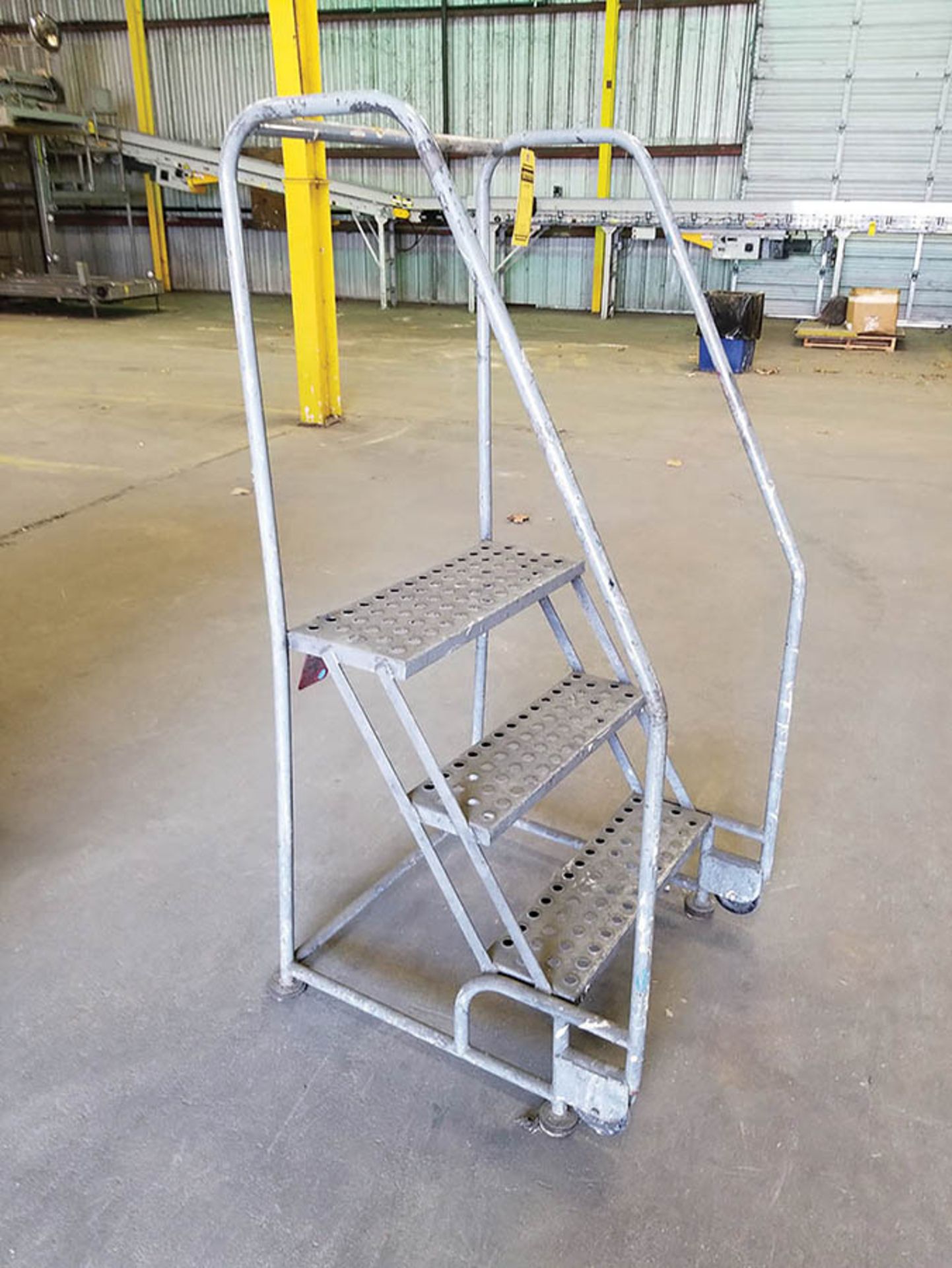 (3) 3-STEP ROLLING SHOP LADDERS - Image 2 of 2