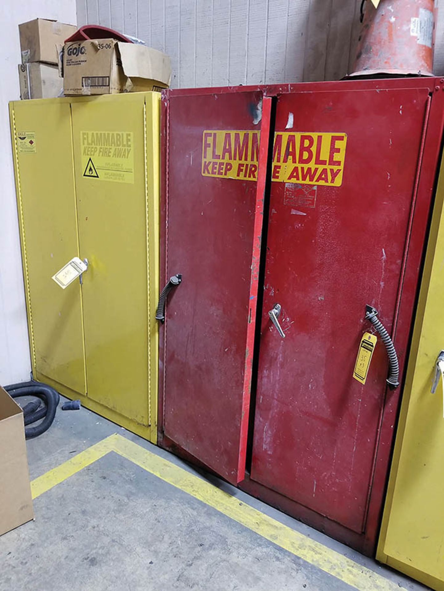 (3) 60-GALLON FLAMMABLE STORAGE CABINETS AND CONTENTS - Image 2 of 4