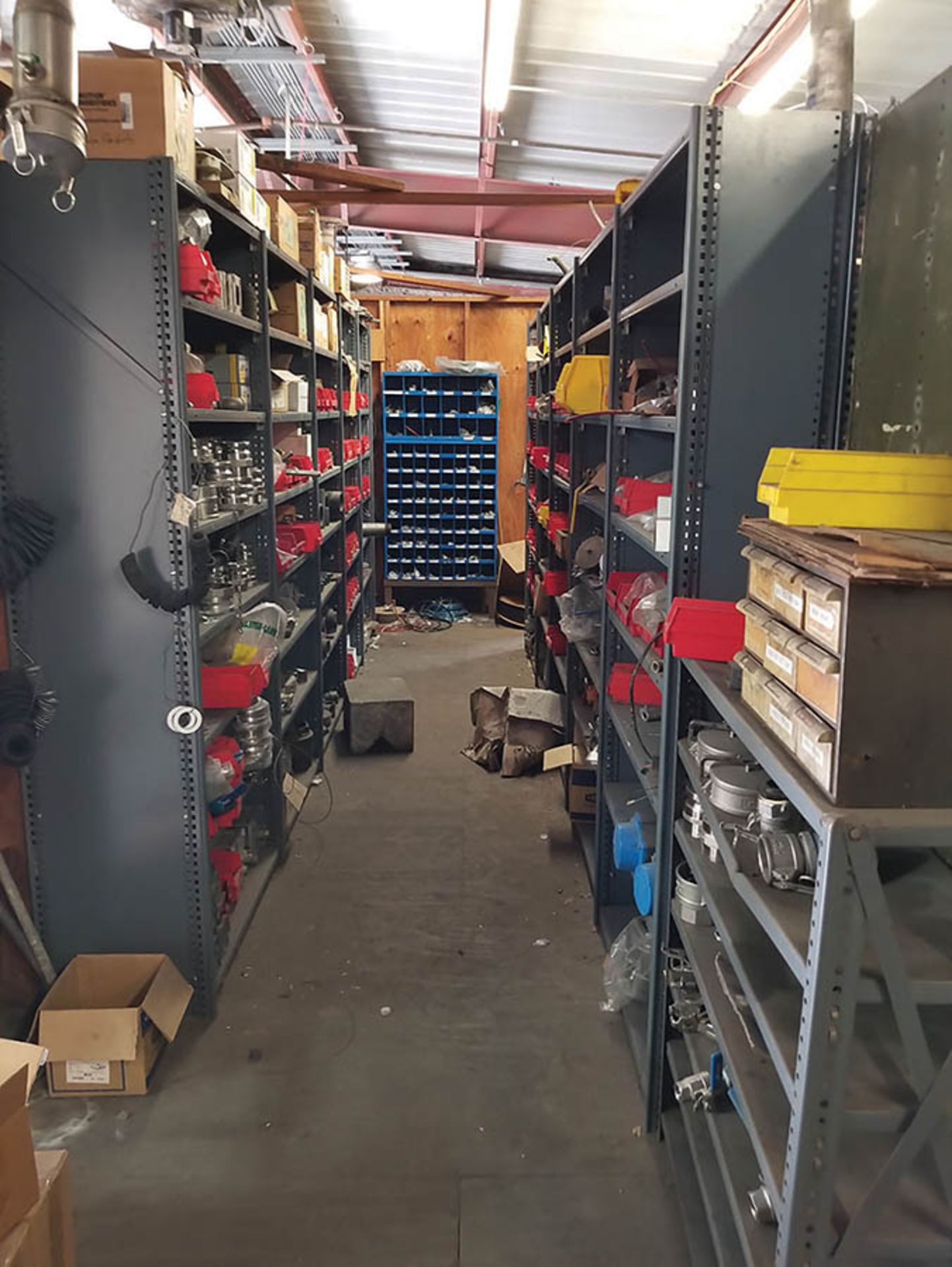 CONTENTS OF UPSTAIRS MAINTENANCE ROOM- (29) LIGHT DUTY SHELVING UNITS WITH A HUGE ASSORTMENT OF - Image 31 of 31