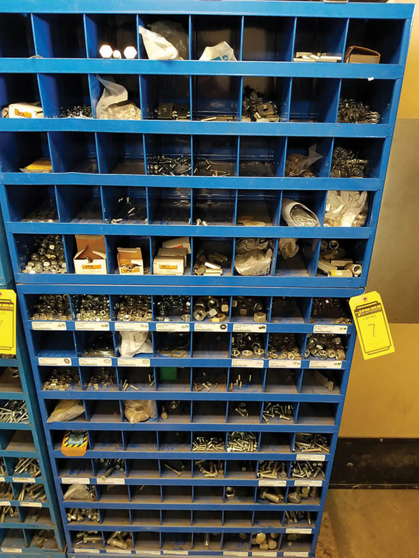 (2) FASTENAL HARDWARE BIN CABINETS WITH BOLTS, NUTS, SPRINGS, AND EDGE ANCHORS - Image 3 of 4