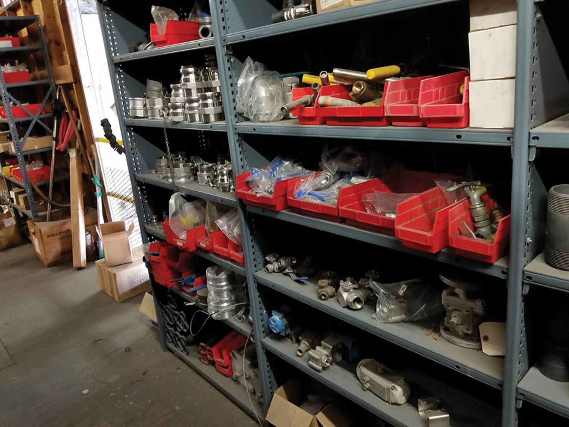 CONTENTS OF UPSTAIRS MAINTENANCE ROOM- (29) LIGHT DUTY SHELVING UNITS WITH A HUGE ASSORTMENT OF - Image 6 of 31