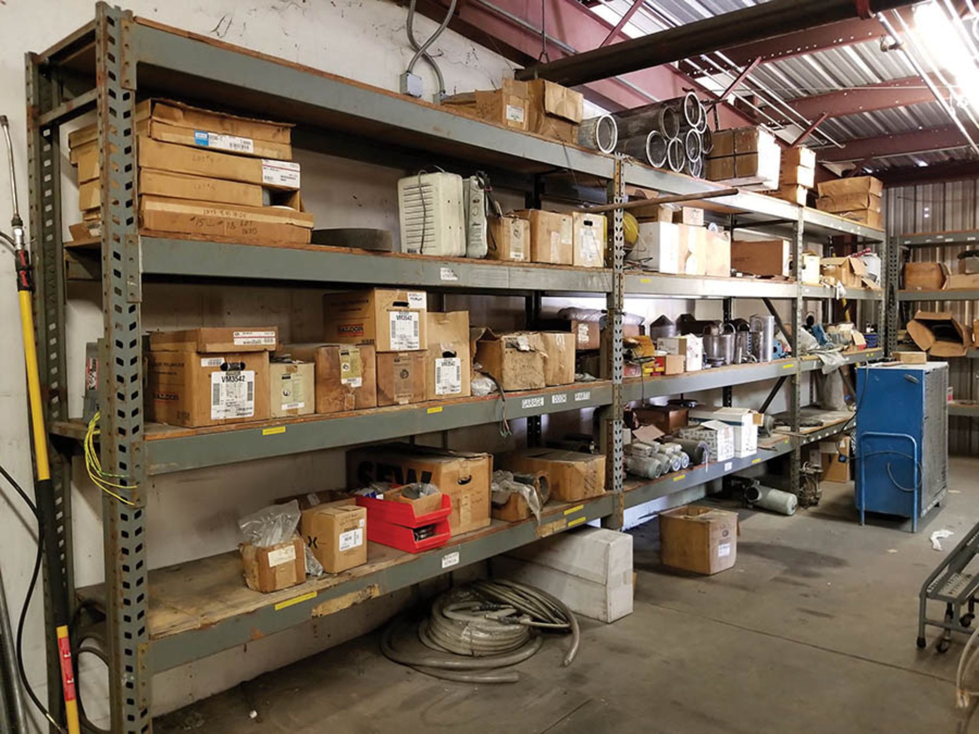 CONTENTS OF UPSTAIRS MAINTENANCE ROOM- (29) LIGHT DUTY SHELVING UNITS WITH A HUGE ASSORTMENT OF - Image 21 of 31