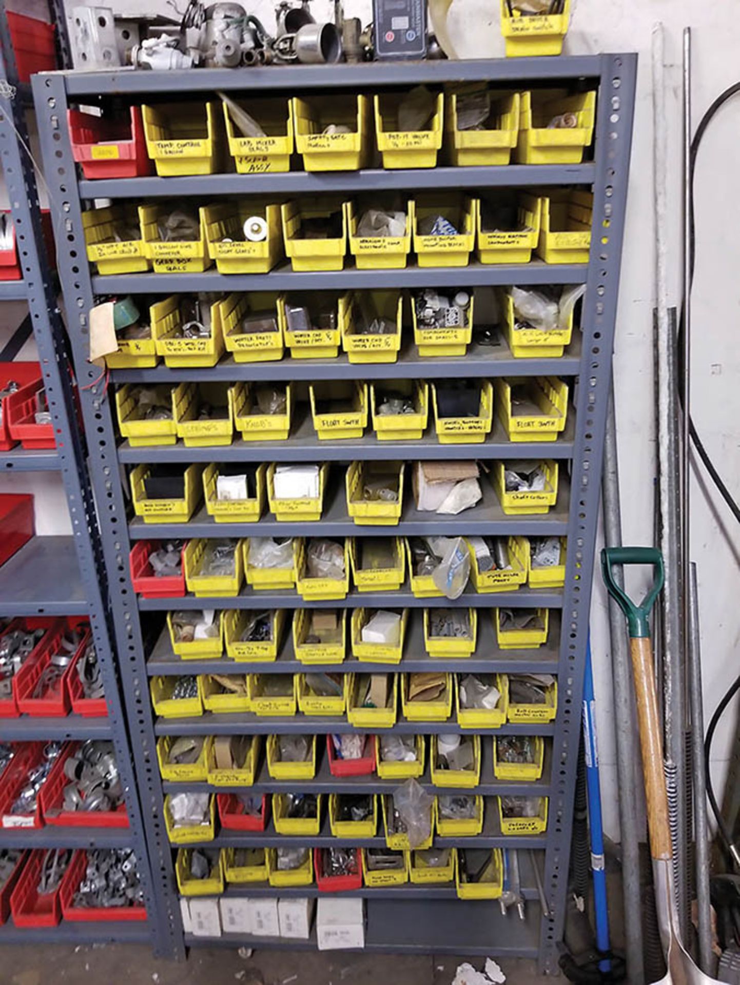 CONTENTS OF UPSTAIRS MAINTENANCE ROOM- (29) LIGHT DUTY SHELVING UNITS WITH A HUGE ASSORTMENT OF - Image 14 of 31