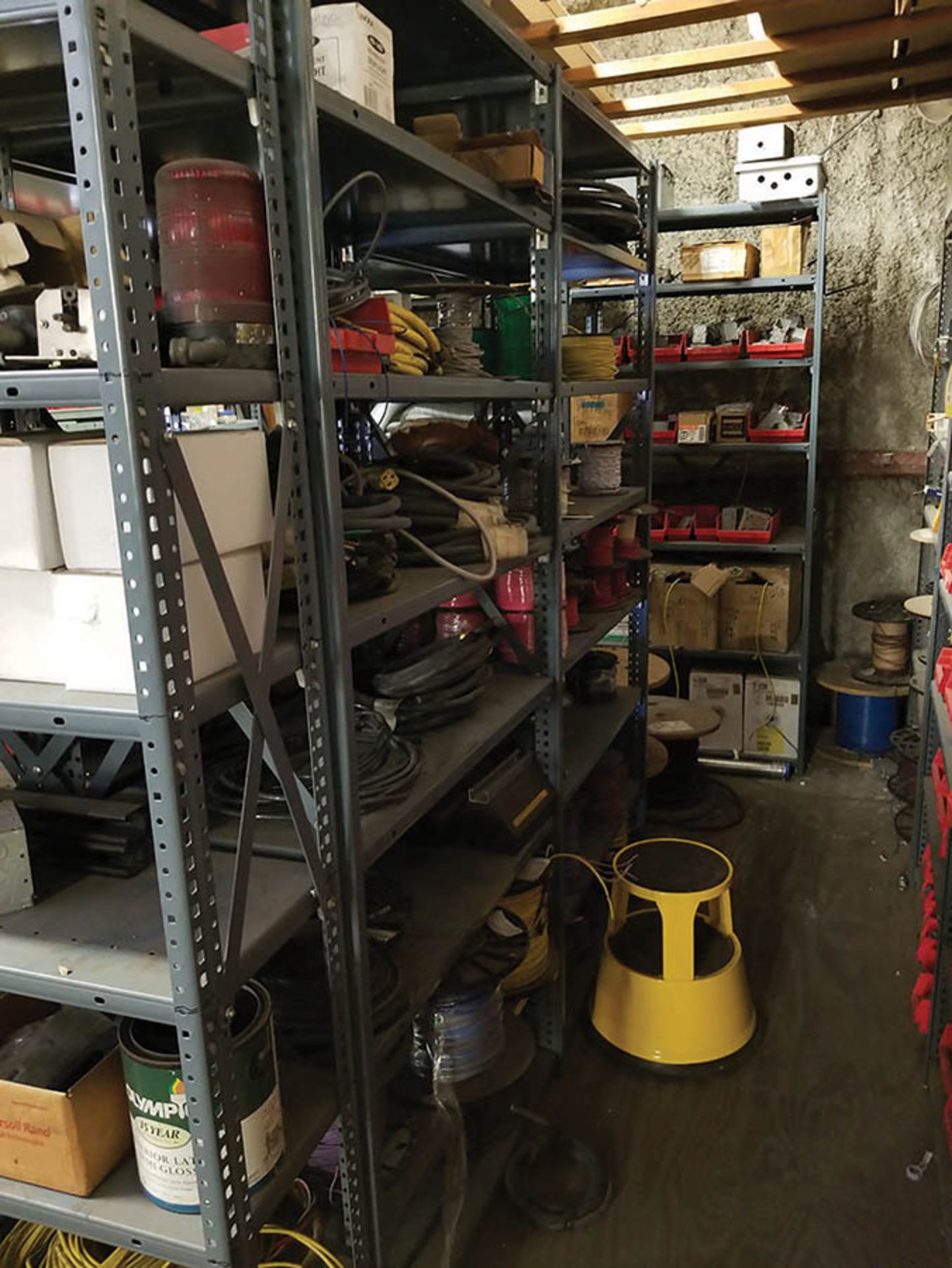 CONTENTS OF UPSTAIRS MAINTENANCE ROOM- (29) LIGHT DUTY SHELVING UNITS WITH A HUGE ASSORTMENT OF - Image 16 of 31